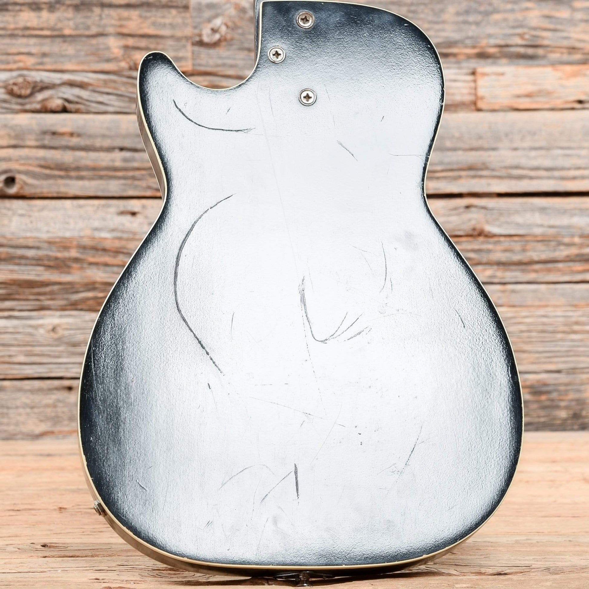 Harmony H46 Stratotone Black 1961 Electric Guitars / Semi-Hollow