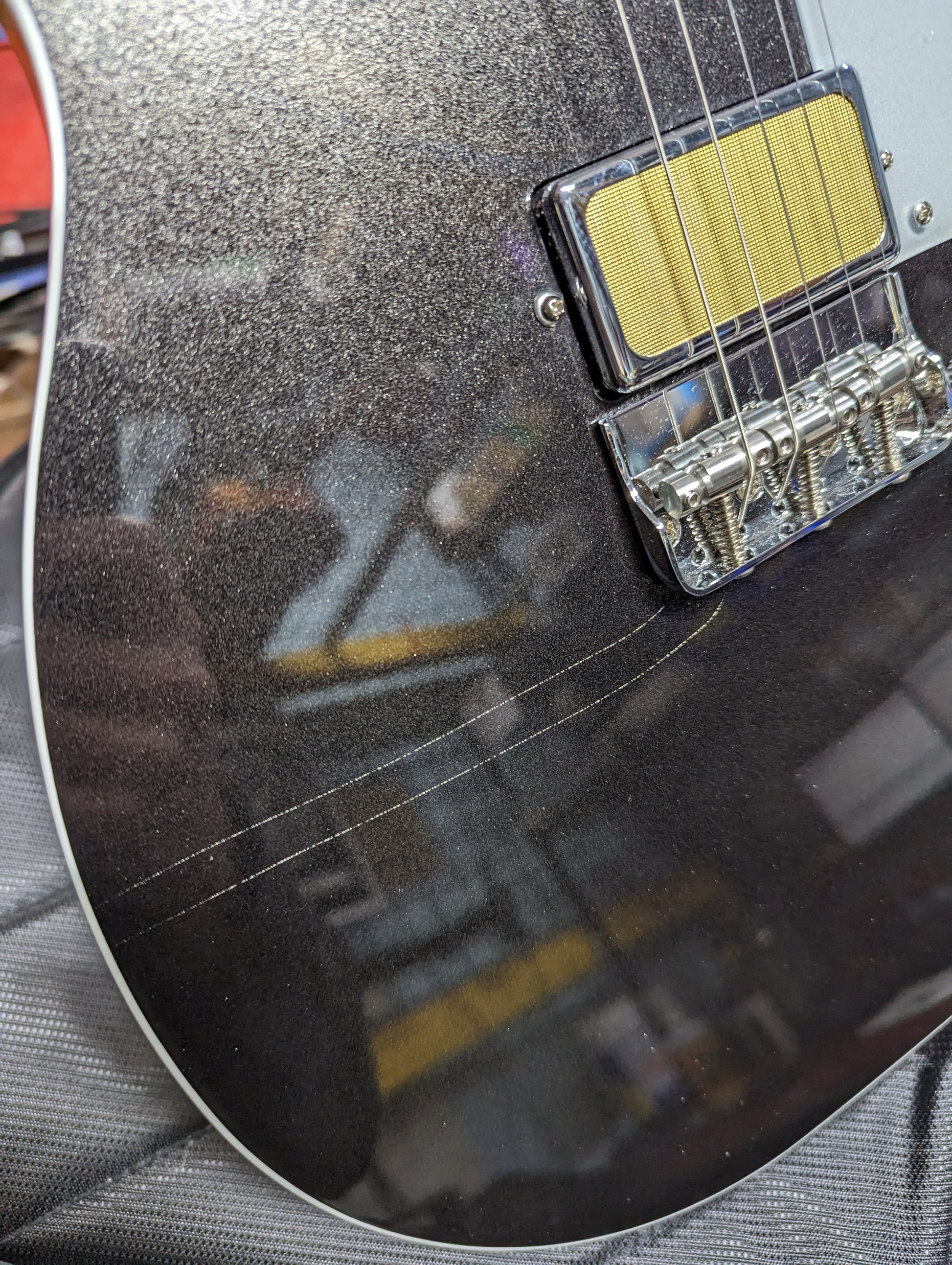 Harmony Standard Jupiter Thinline Space Black Electric Guitars / Semi-Hollow