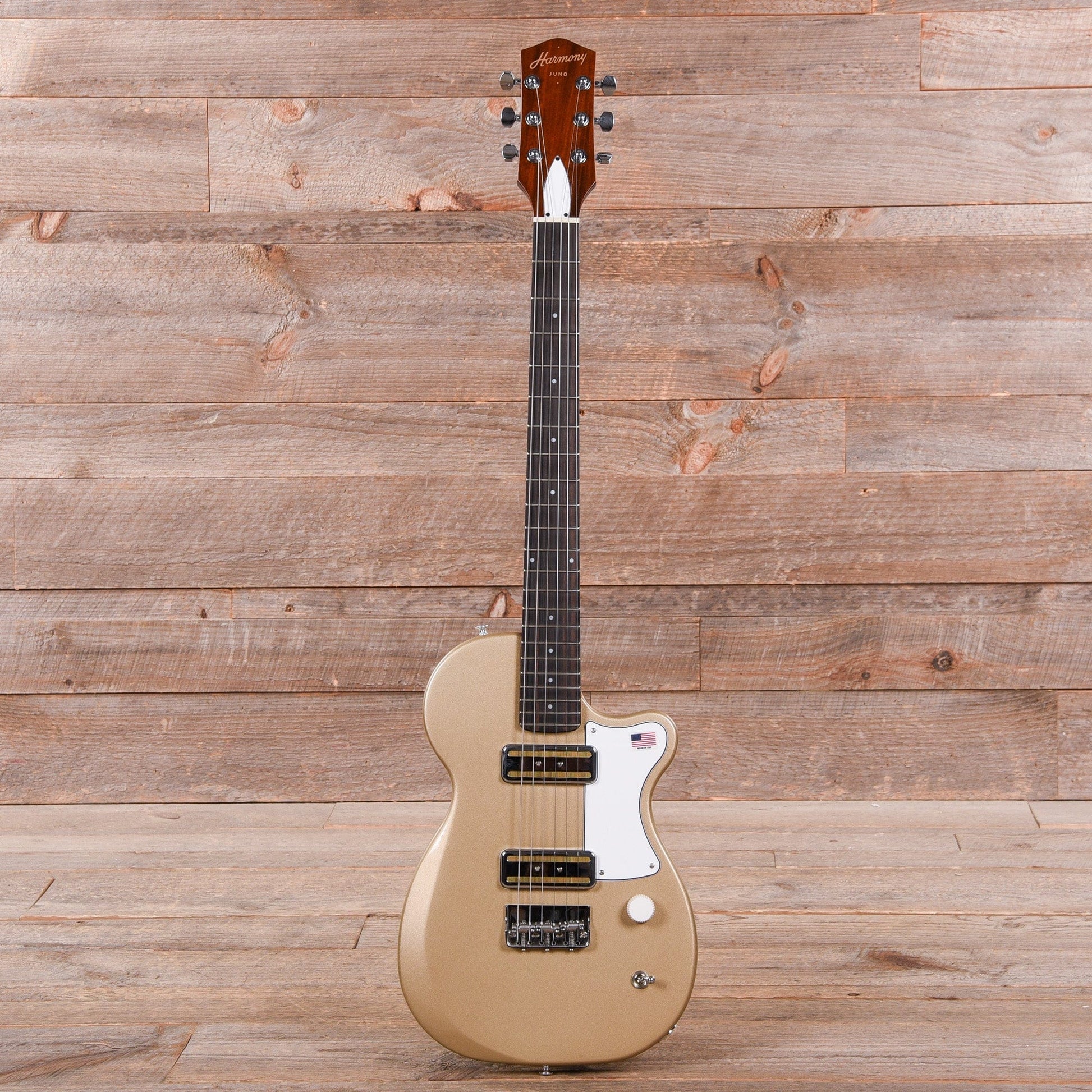 Harmony Juno Champagne Electric Guitars / Solid Body