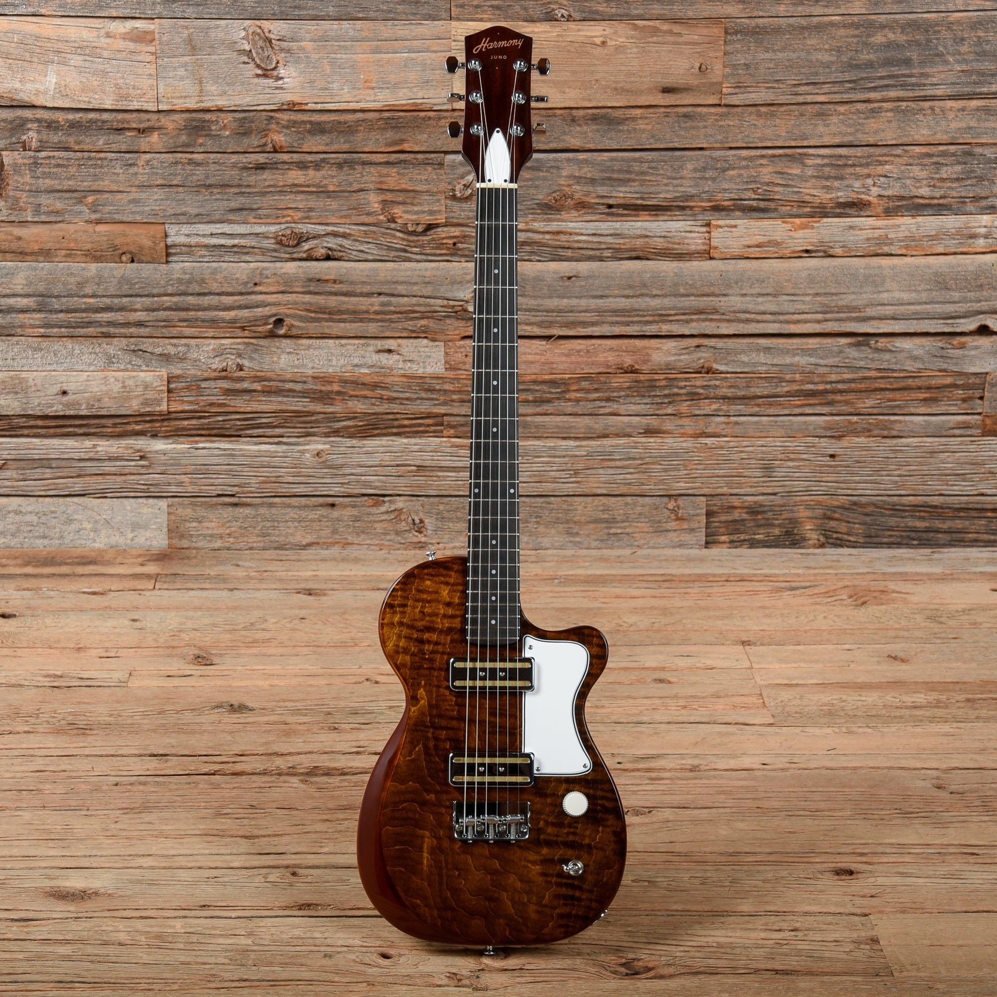 Harmony Juno Flame Maple Top Transparent Brown – Chicago Music
