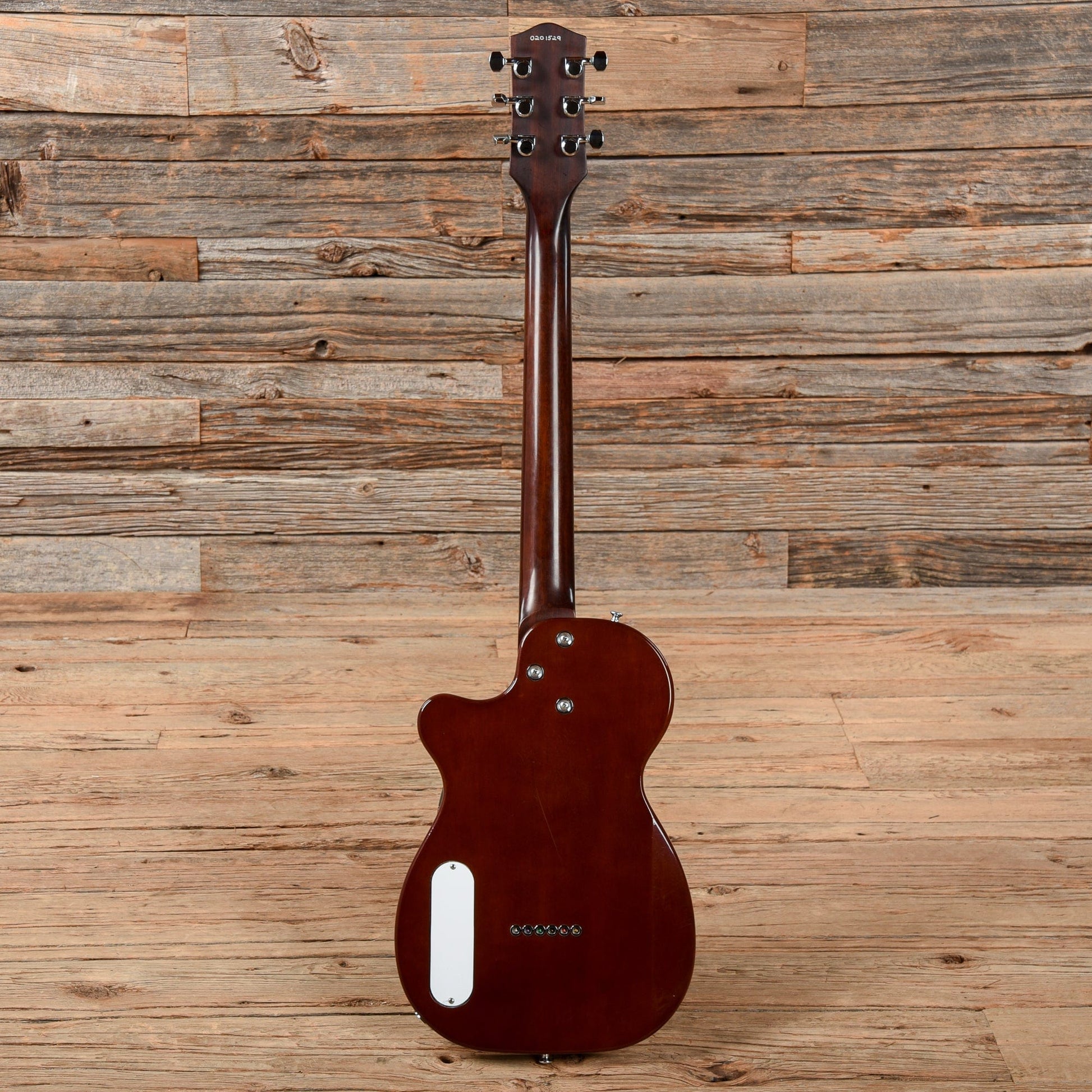 Harmony Juno Flame Maple Top Transparent Brown Electric Guitars / Solid Body