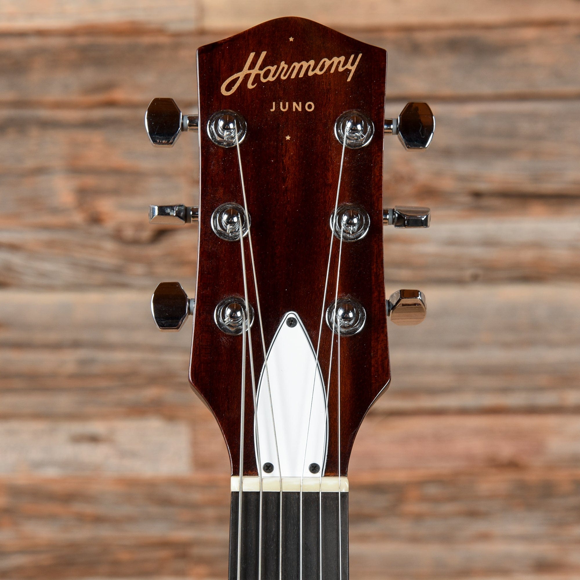 Harmony Juno Flame Maple Top Transparent Brown Electric Guitars / Solid Body