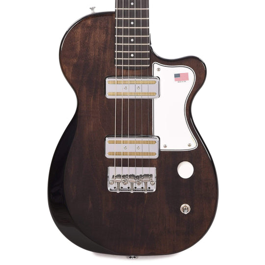 Harmony Limited Edition Juno Flame Maple Transparent Black Electric Guitars / Solid Body