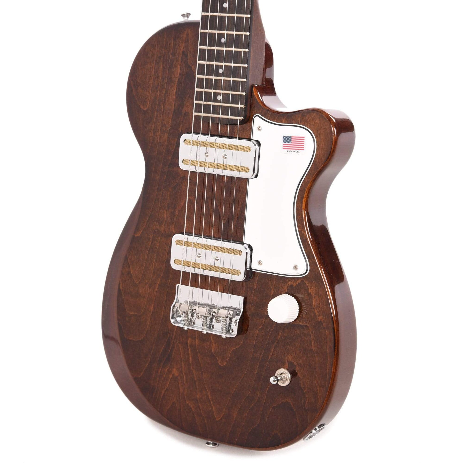 Harmony Limited Edition Juno Flame Maple Transparent Brown Electric Guitars / Solid Body