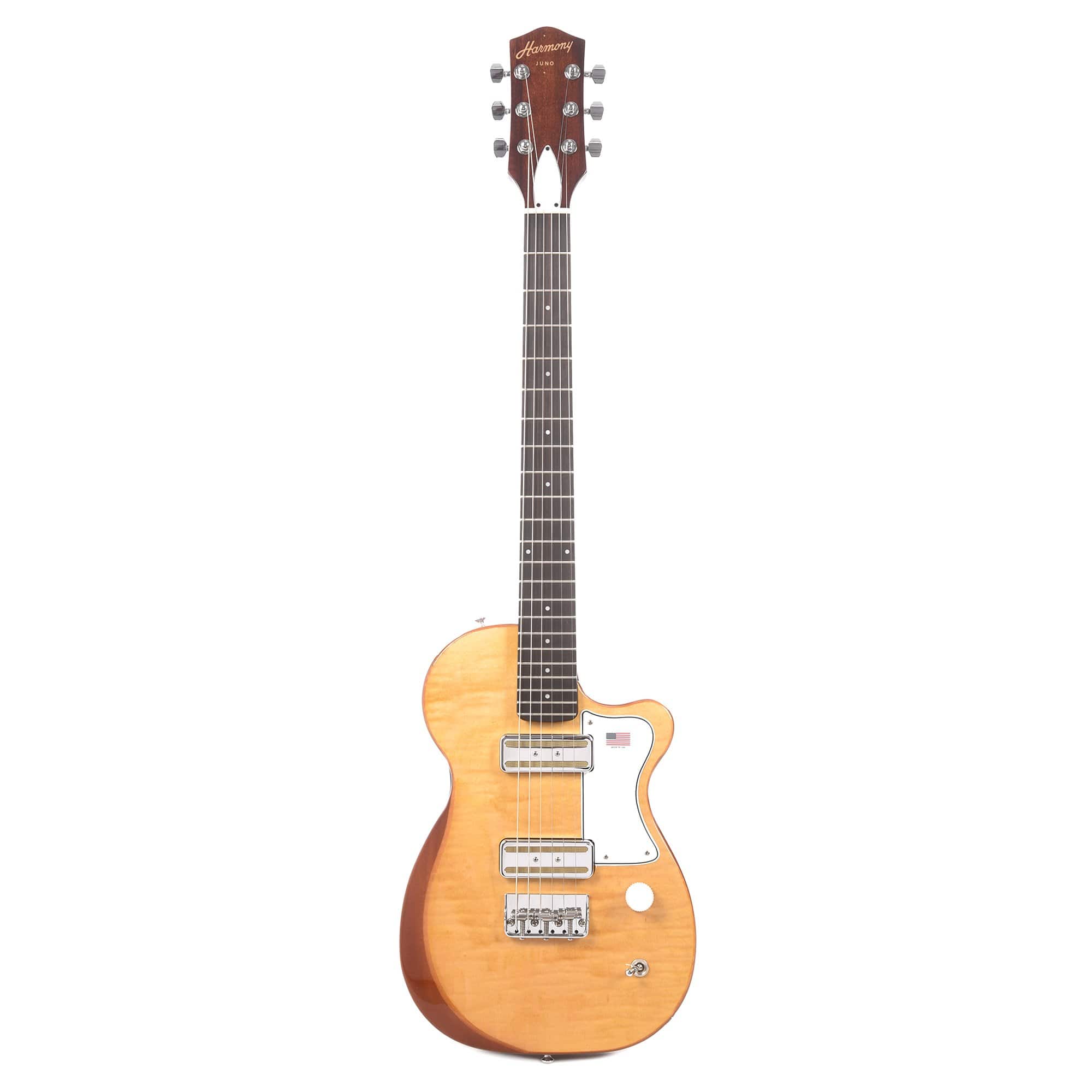 Harmony Limited Edition Juno Flame Maple Vintage Natural Electric Guitars / Solid Body