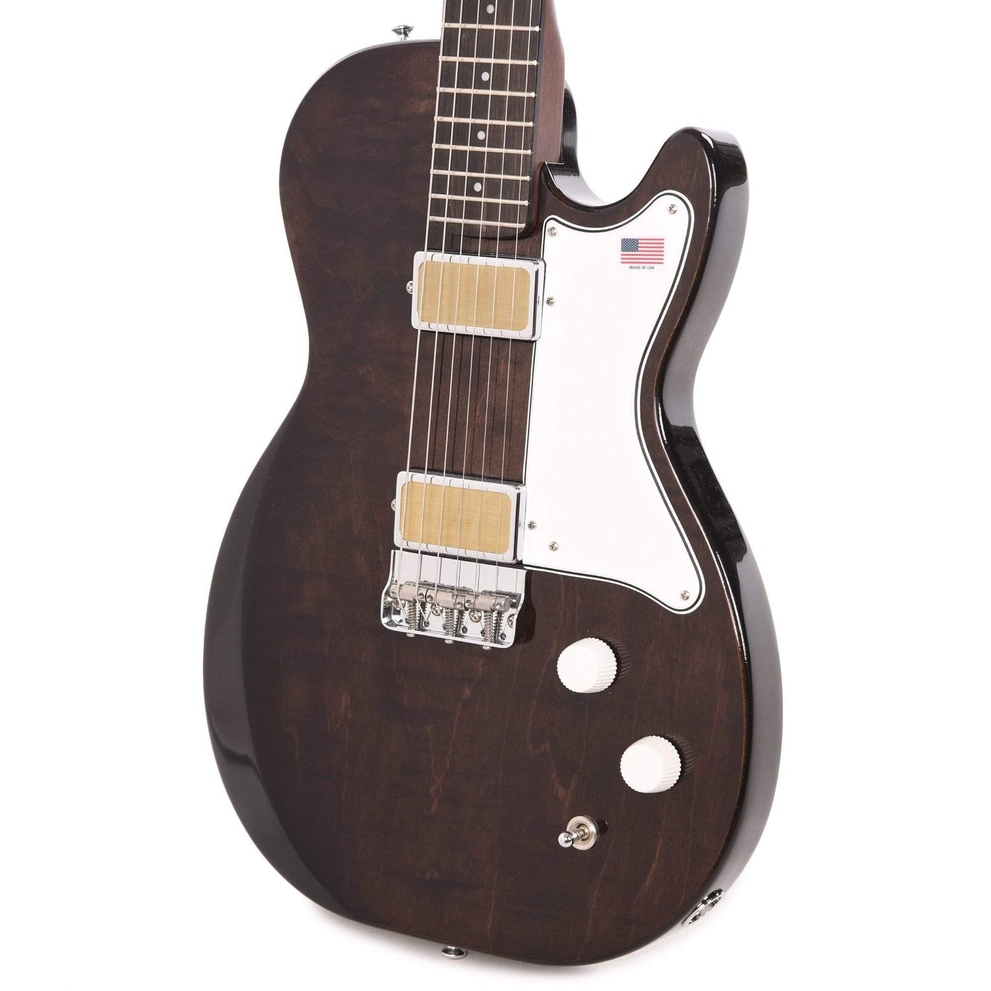 Harmony Limited Edition Jupiter Flame Maple Transparent Black Electric Guitars / Solid Body