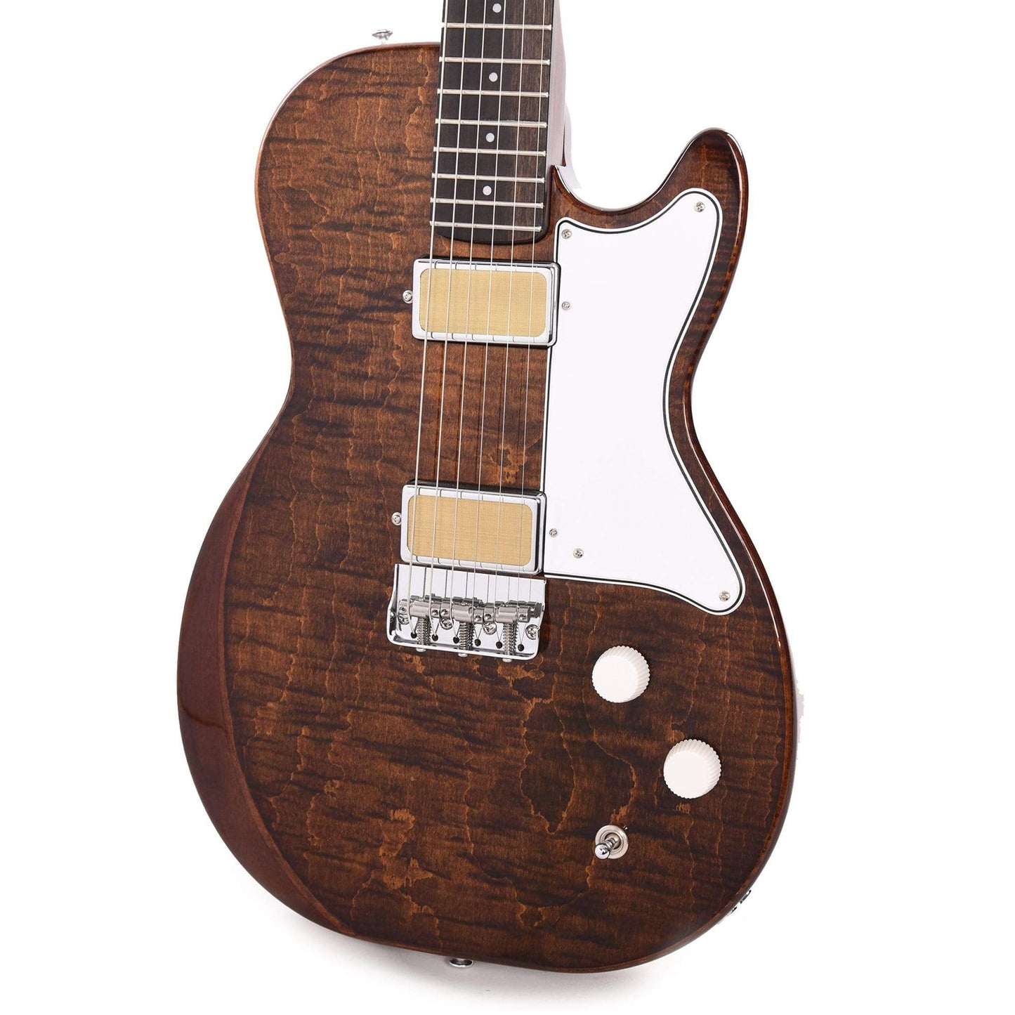 Harmony Limited Edition Jupiter Flame Maple Transparent Brown Electric Guitars / Solid Body