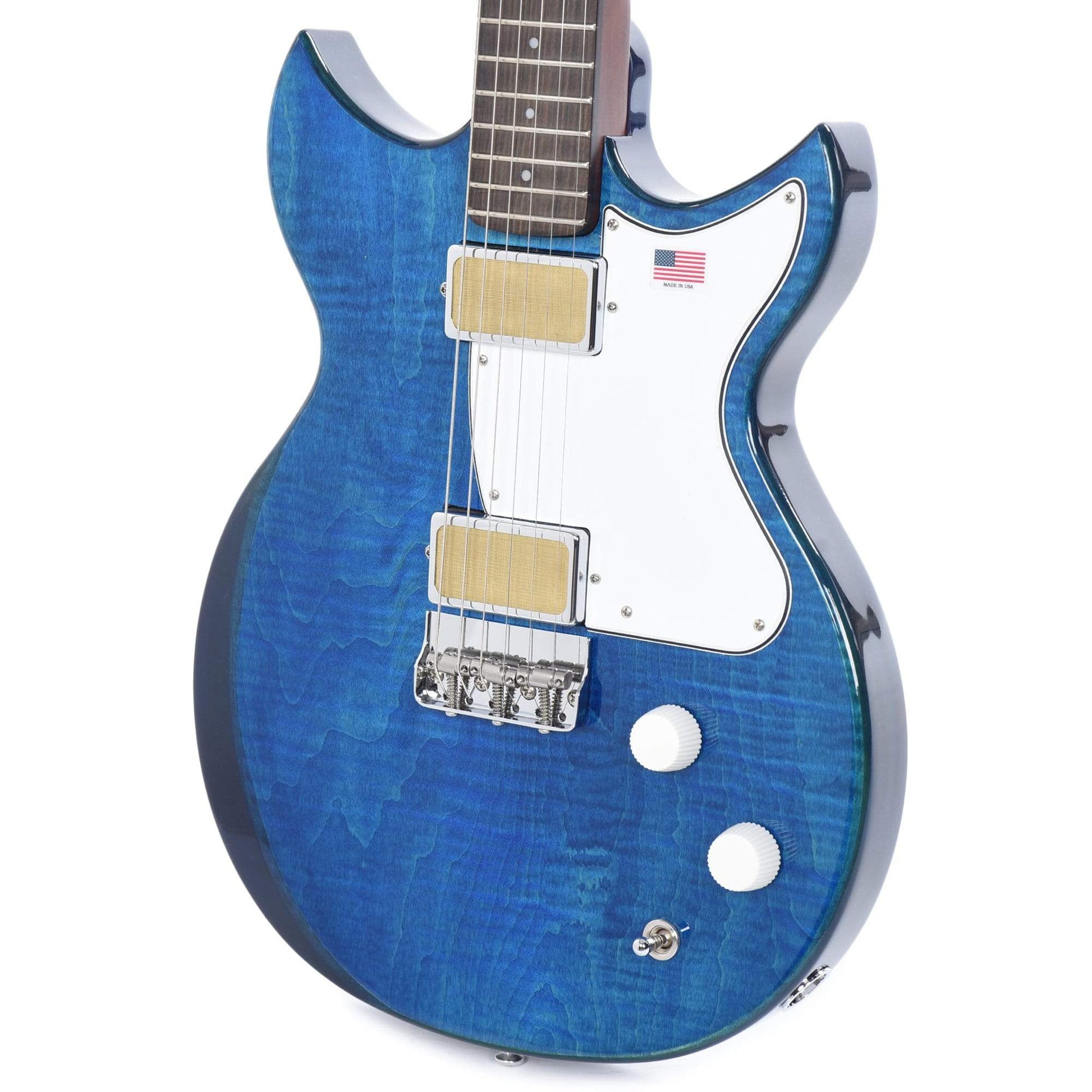 Harmony Limited Edition Rebel Flame Maple Transparent Blue Electric Guitars / Solid Body