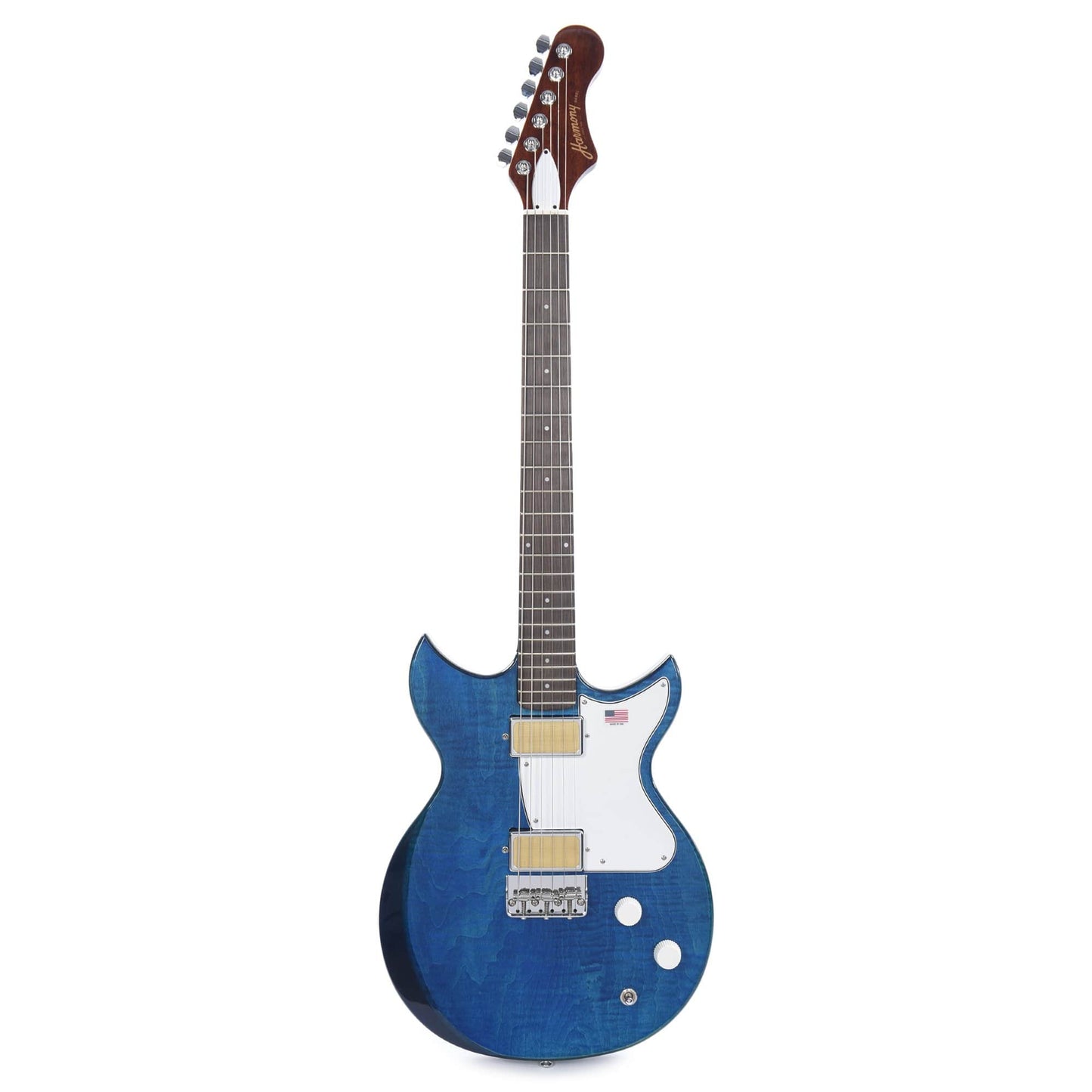 Harmony Limited Edition Rebel Flame Maple Transparent Blue Electric Guitars / Solid Body