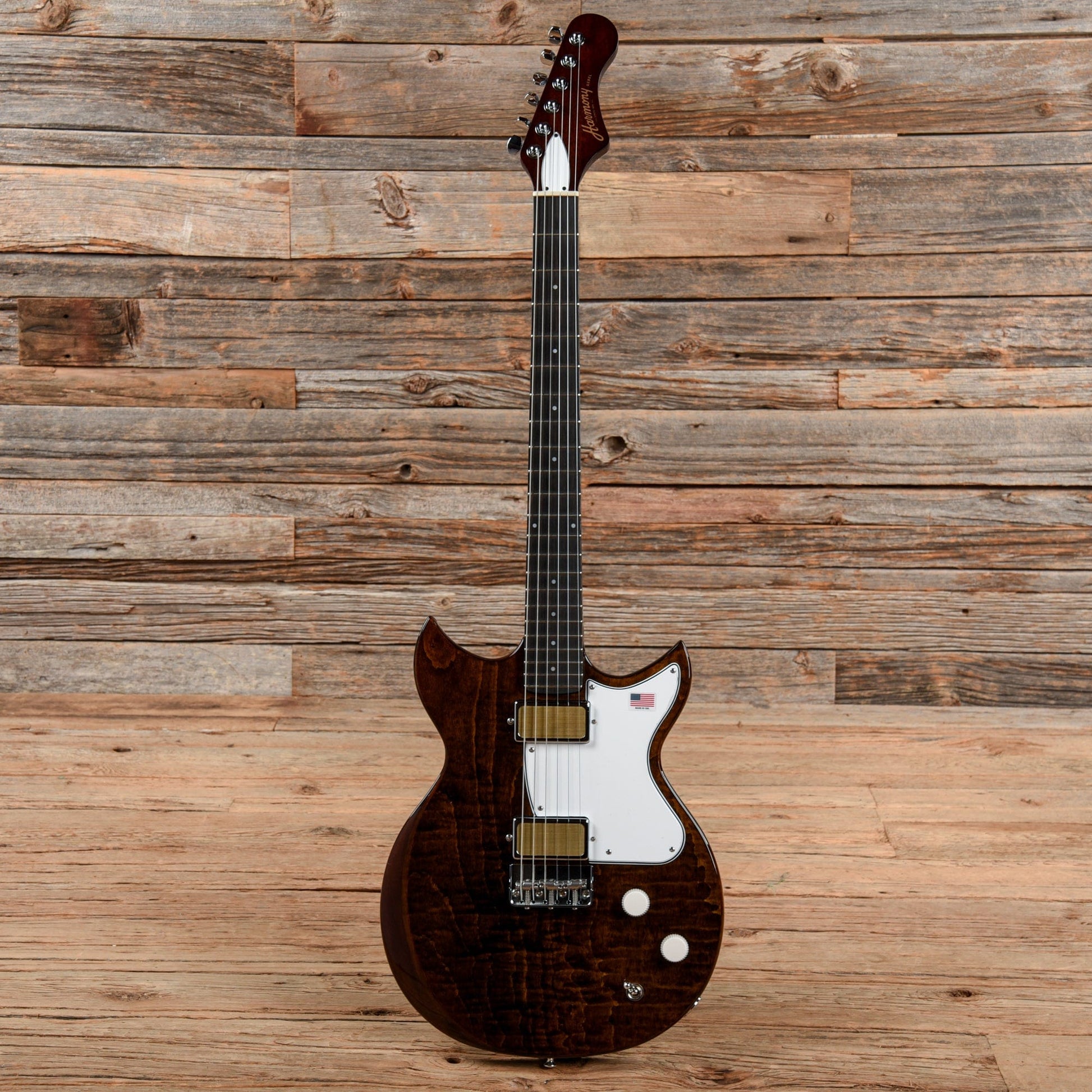 Harmony Limited Edition Rebel Flame Maple Transparent Brown 2020 Electric Guitars / Solid Body