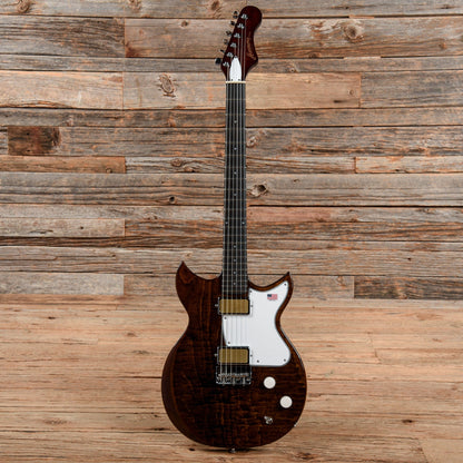 Harmony Limited Edition Rebel Flame Maple Transparent Brown 2020 Electric Guitars / Solid Body