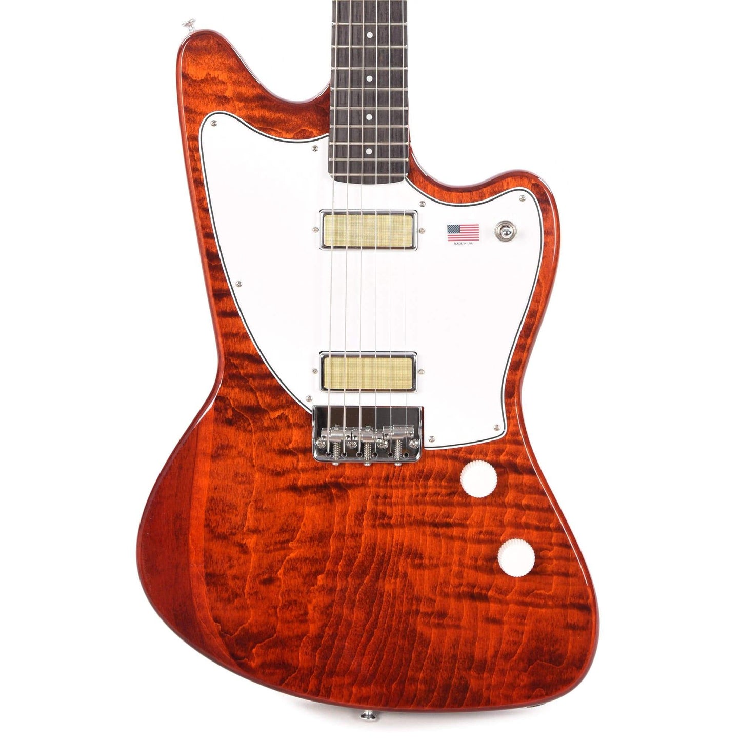 Harmony Limited Edition Silhouette Flame Maple Transparent Red Electric Guitars / Solid Body