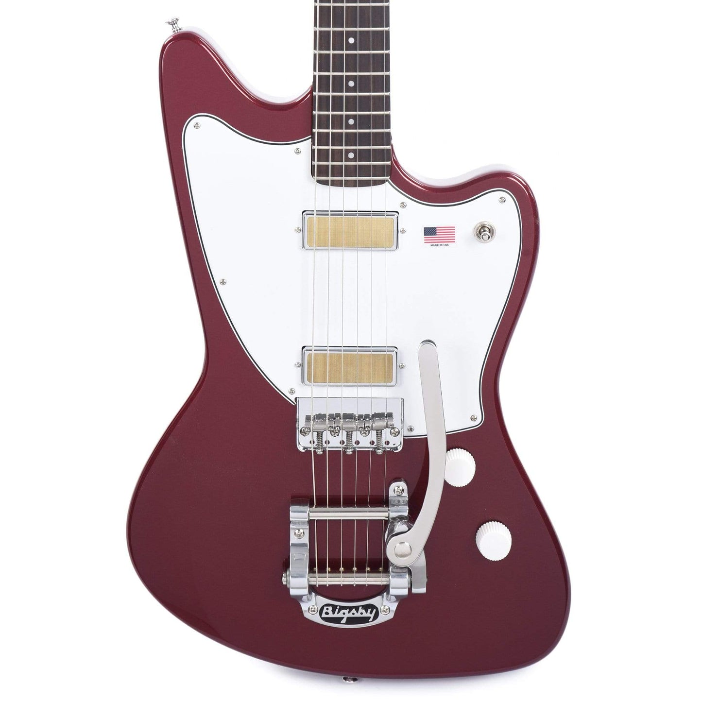 Harmony Silhouette Burgundy w/Bigsby Electric Guitars / Solid Body