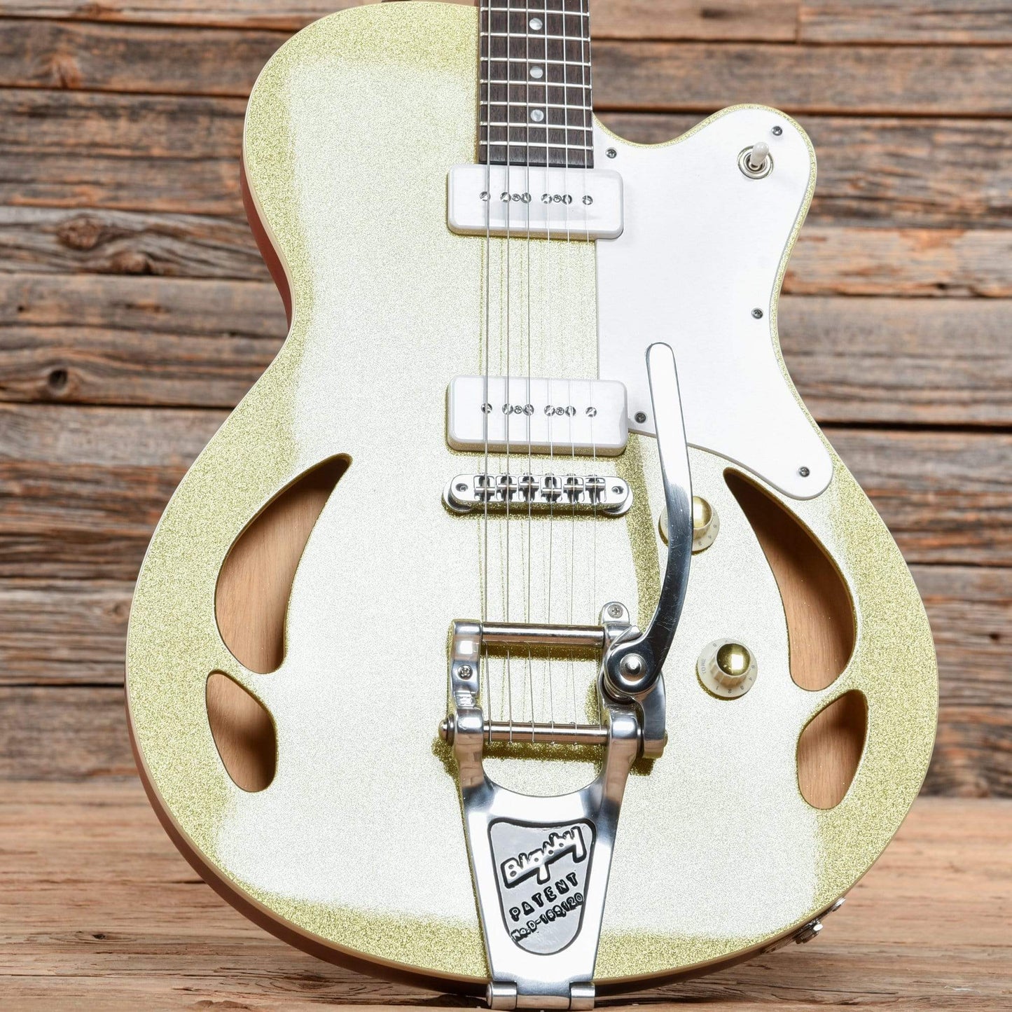 Heatley Retromatic Korina Gold Sparkle 2014 Electric Guitars / Semi-Hollow