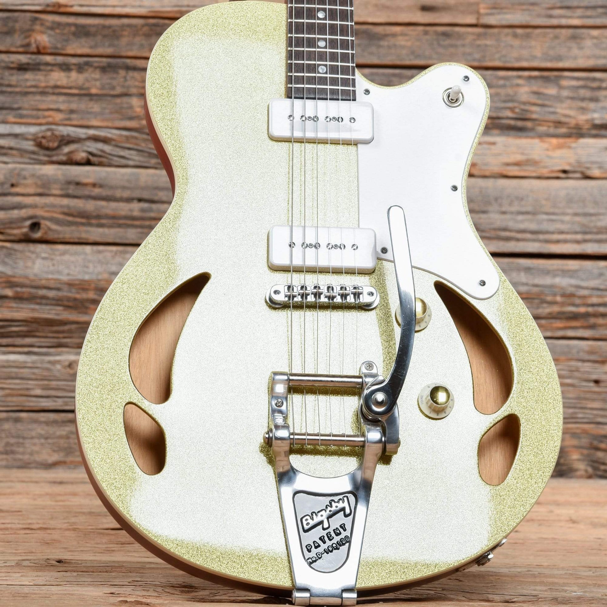 Heatley Retromatic Korina Gold Sparkle 2014 Electric Guitars / Semi-Hollow