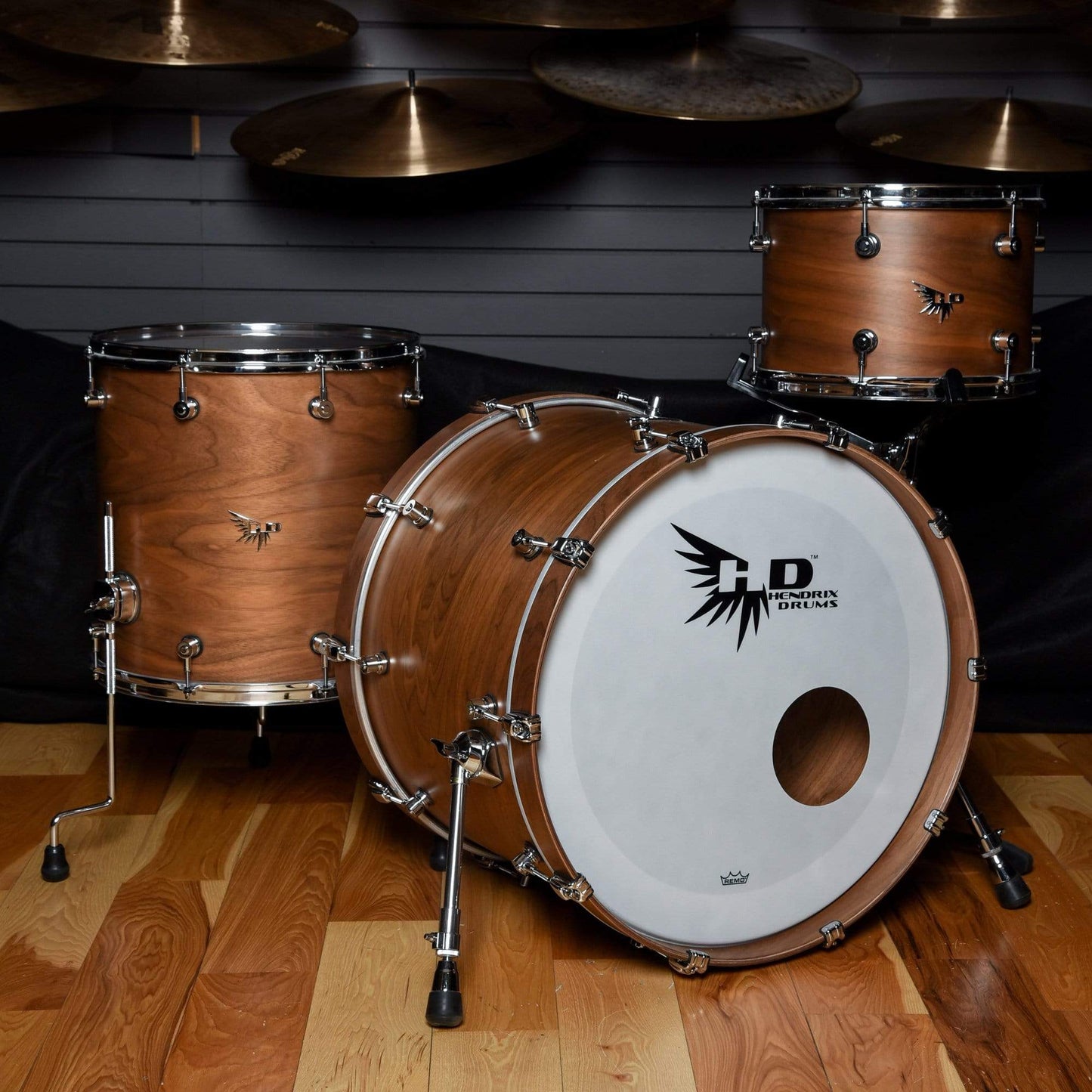 Hendrix Drums 13/16/22 3pc. Perfect Ply Drum Kit Satin Walnut Drums and Percussion / Acoustic Drums / Full Acoustic Kits