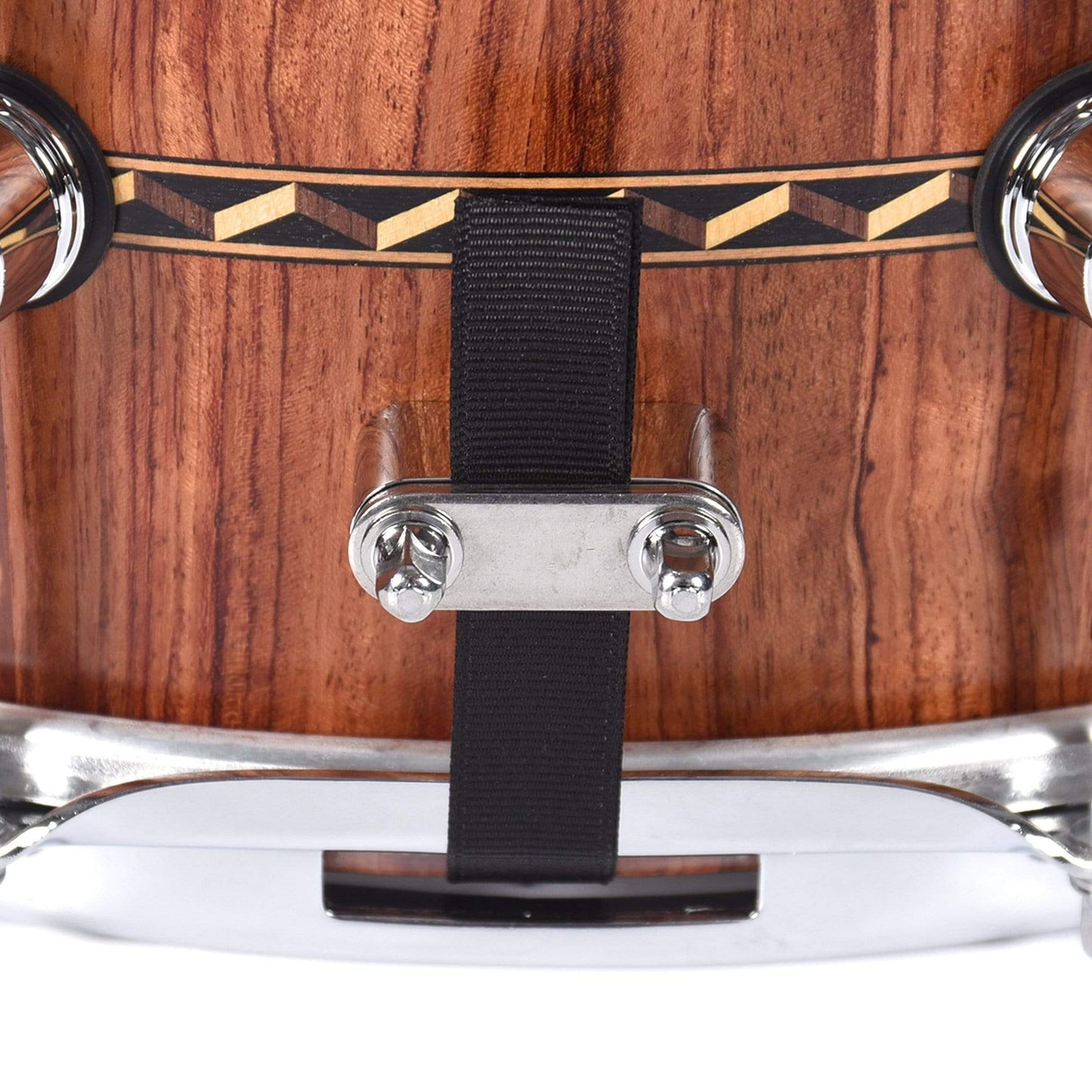 Hendrix 6x14 Satin Bubinga Snare Drum w/ 3D Wood Inlay Drums and Percussion / Acoustic Drums / Snare