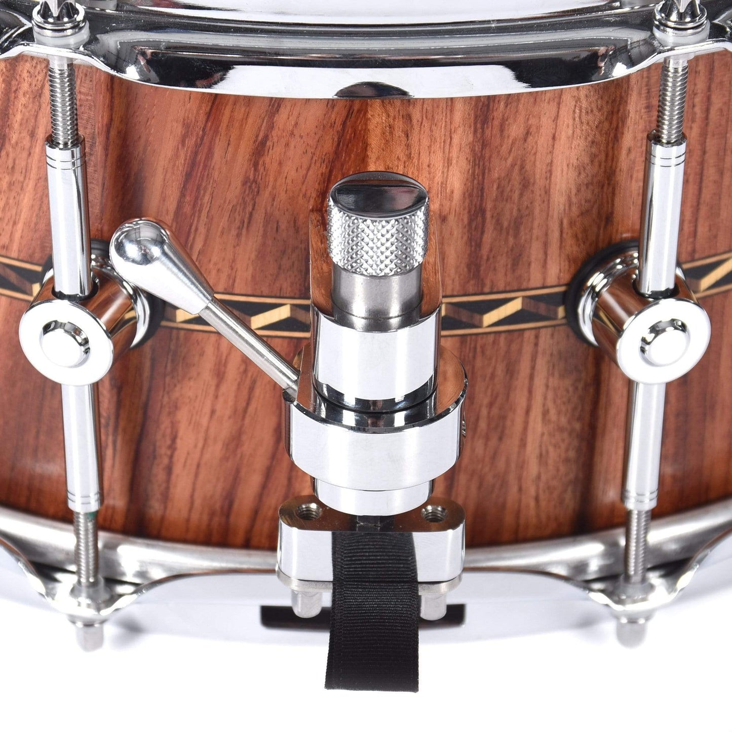 Hendrix 6x14 Satin Bubinga Snare Drum w/ 3D Wood Inlay Drums and Percussion / Acoustic Drums / Snare