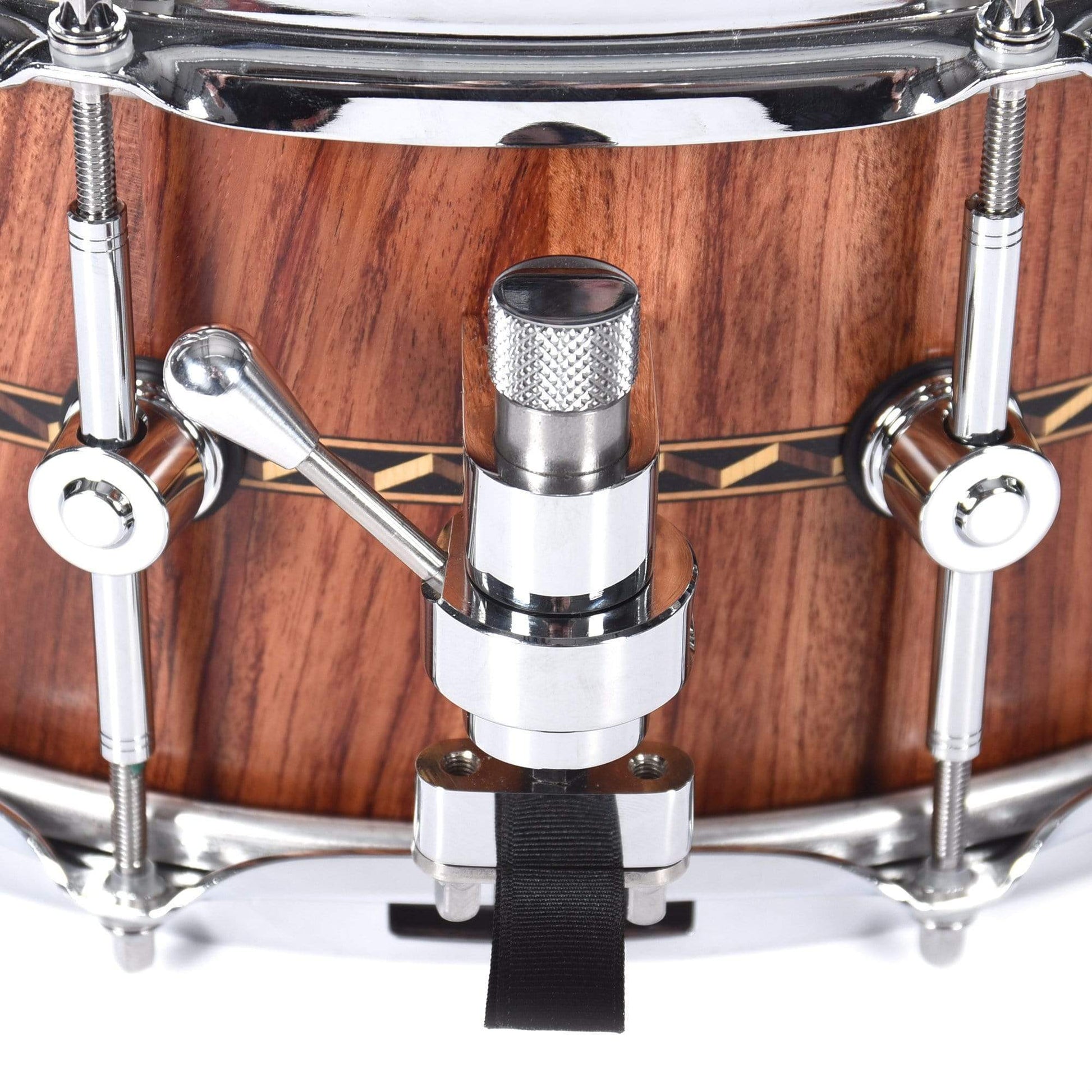 Hendrix 6x14 Satin Bubinga Snare Drum w/ 3D Wood Inlay Drums and Percussion / Acoustic Drums / Snare