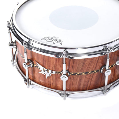 Hendrix 6x14 Satin Bubinga Snare Drum w/ 3D Wood Inlay Drums and Percussion / Acoustic Drums / Snare