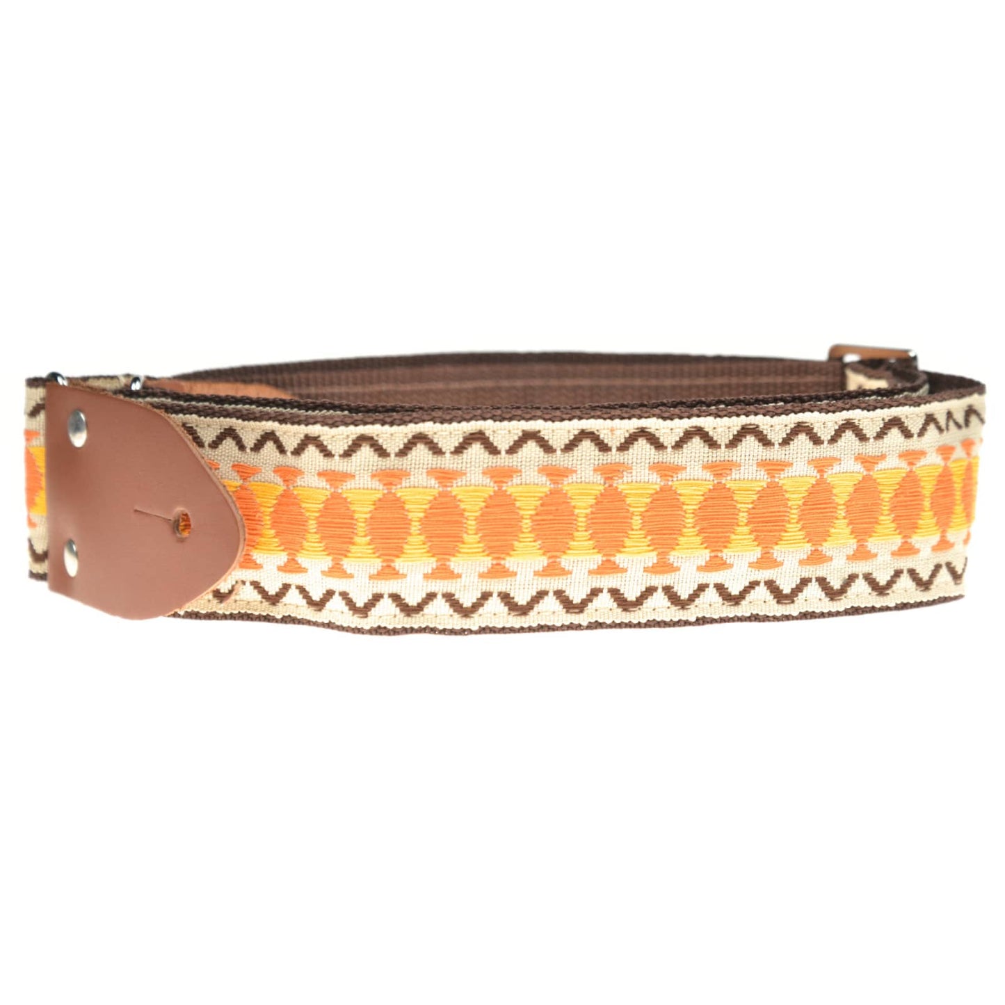 Heller Vintage Strap Natural/Cream/Orange Rivet Ends Accessories / Straps