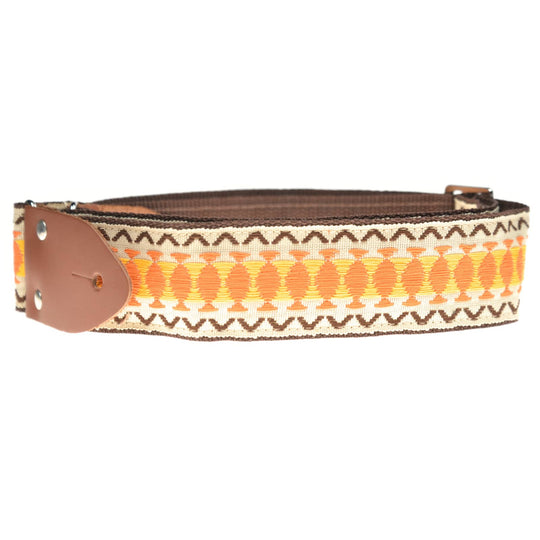 Heller Vintage Strap Natural/Cream/Orange Rivet Ends Accessories / Straps
