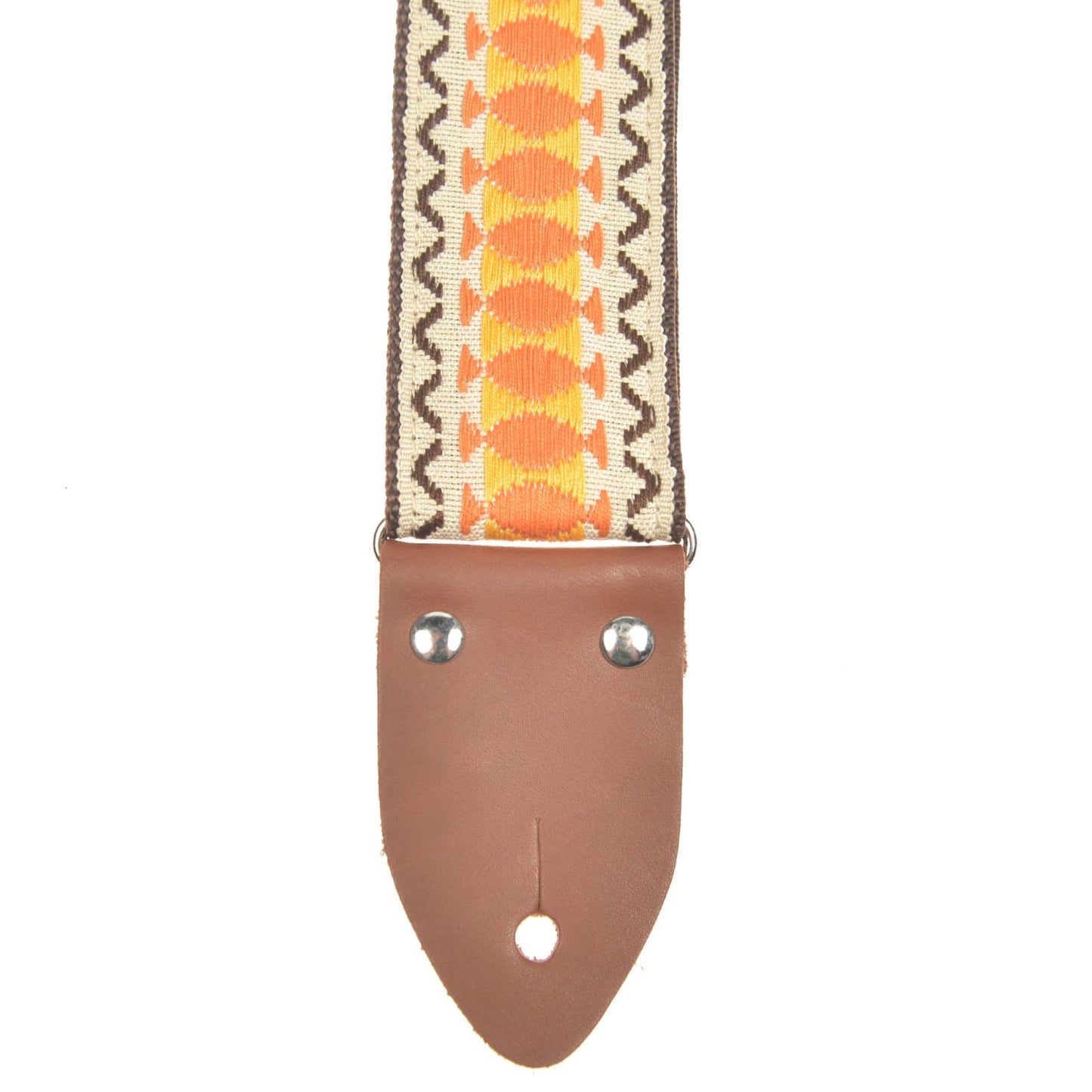 Heller Vintage Strap Natural/Cream/Orange Rivet Ends Accessories / Straps