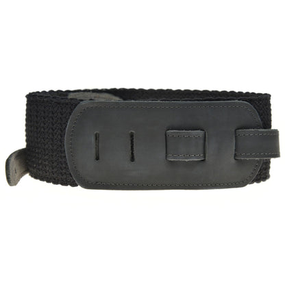 Henry Heller 3" Strap Soft Woven Cotton Black Accessories / Straps