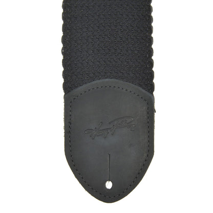 Henry Heller 3" Strap Soft Woven Cotton Black Accessories / Straps