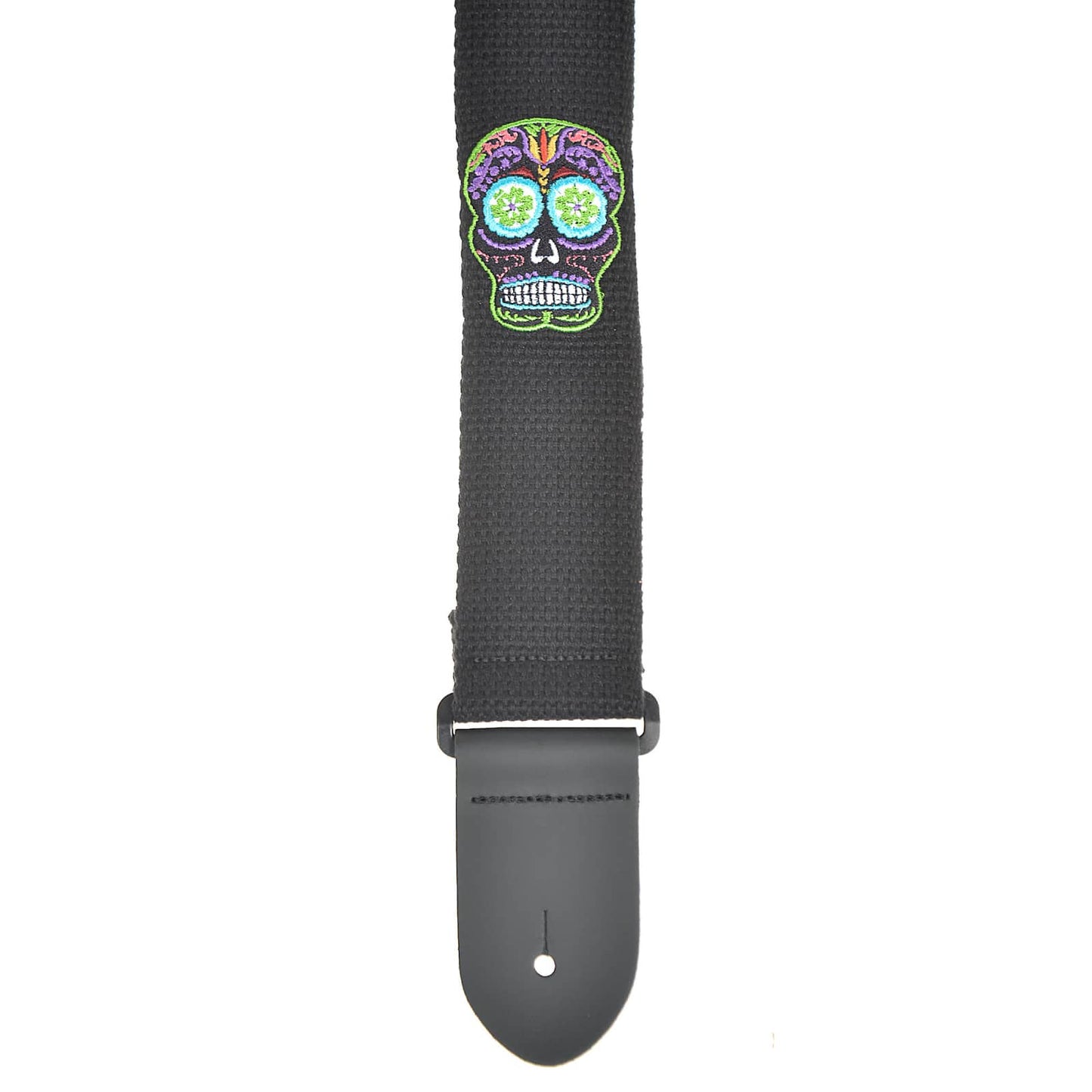 Henry Heller Strap Cotton w/Embroid Sugar Skull Accessories / Straps
