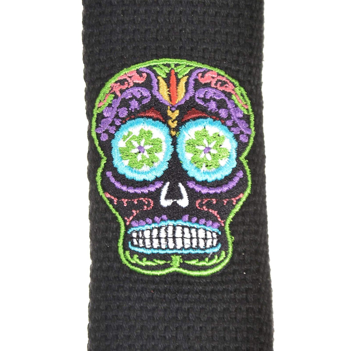 Henry Heller Strap Cotton w/Embroid Sugar Skull Accessories / Straps
