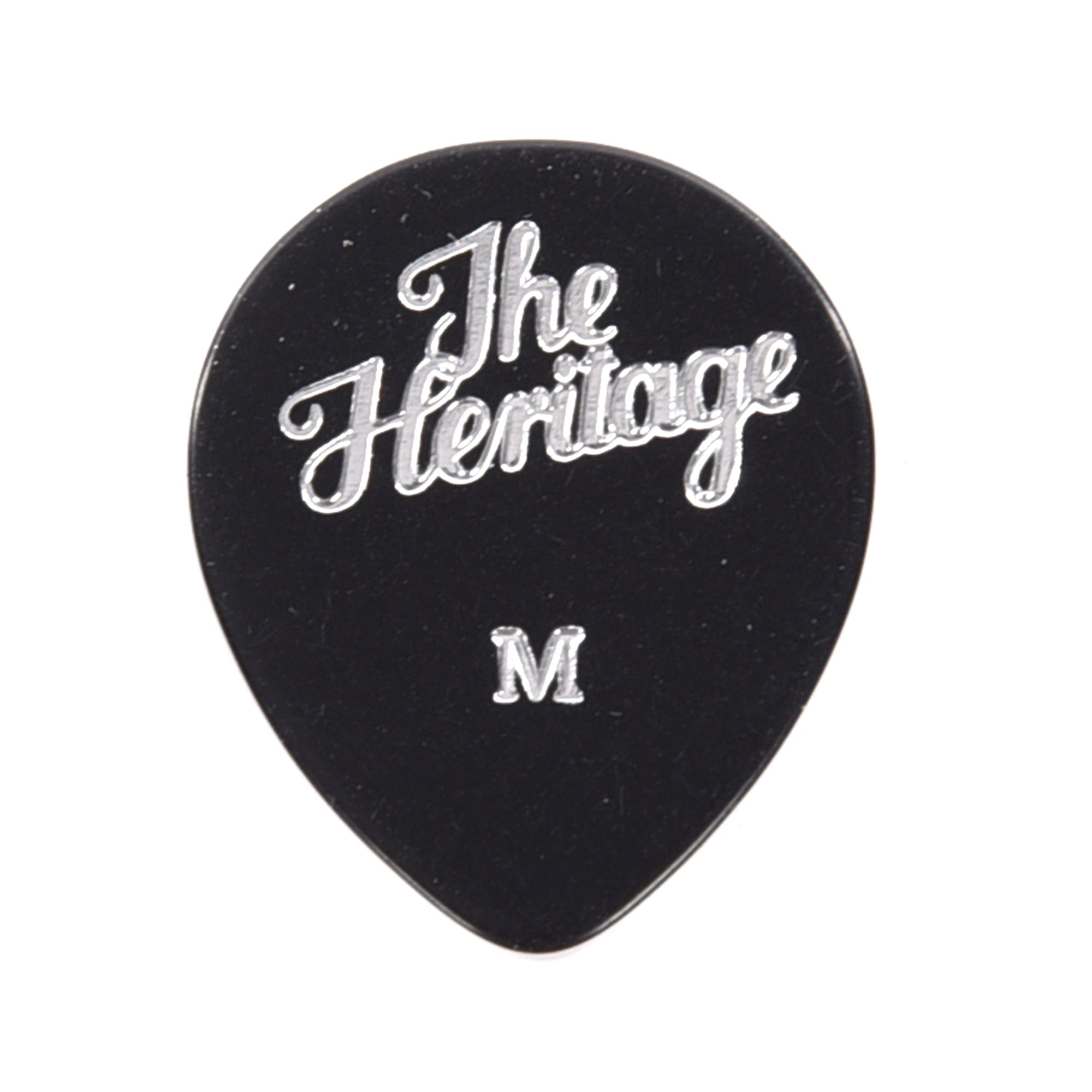 Heritage Guitars Celluloid Black Vintage Guitar Pick Medium 12-Pick Tin Accessories / Picks