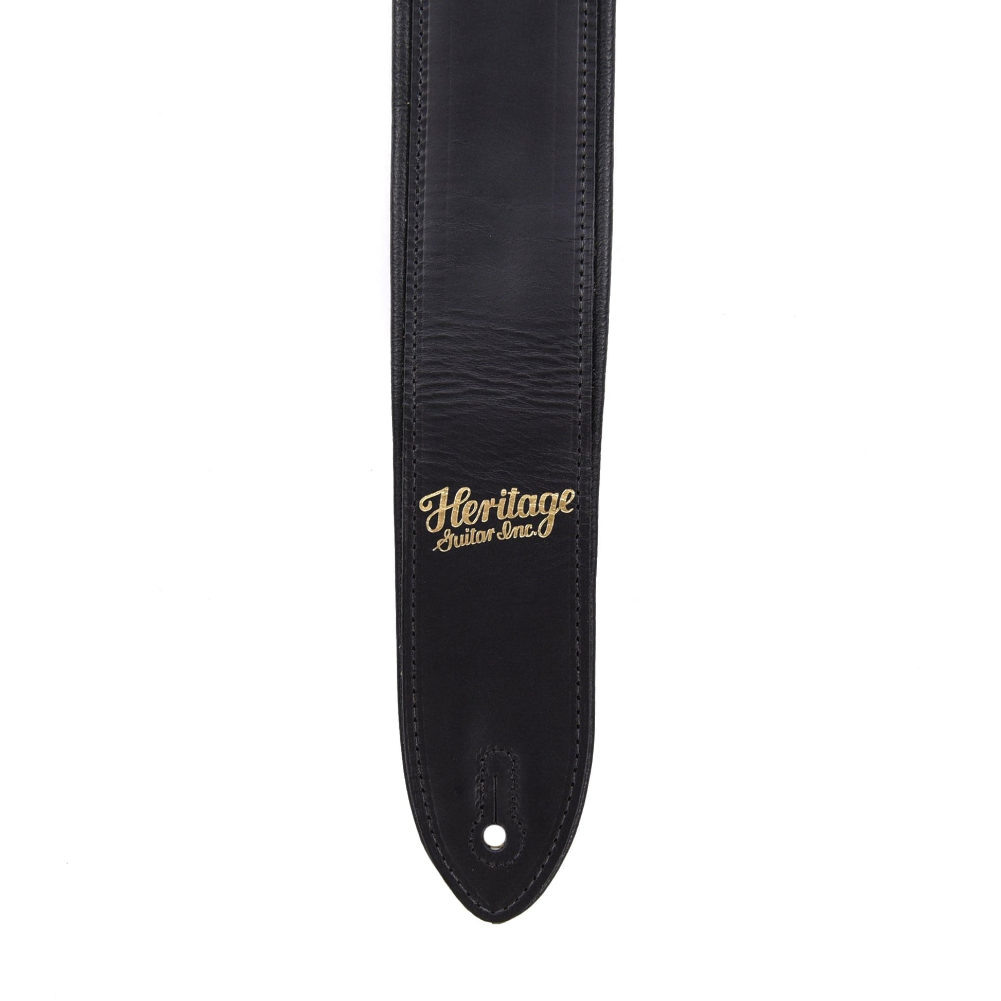 Heritage Premium Leather Guitar Strap Black Accessories / Straps