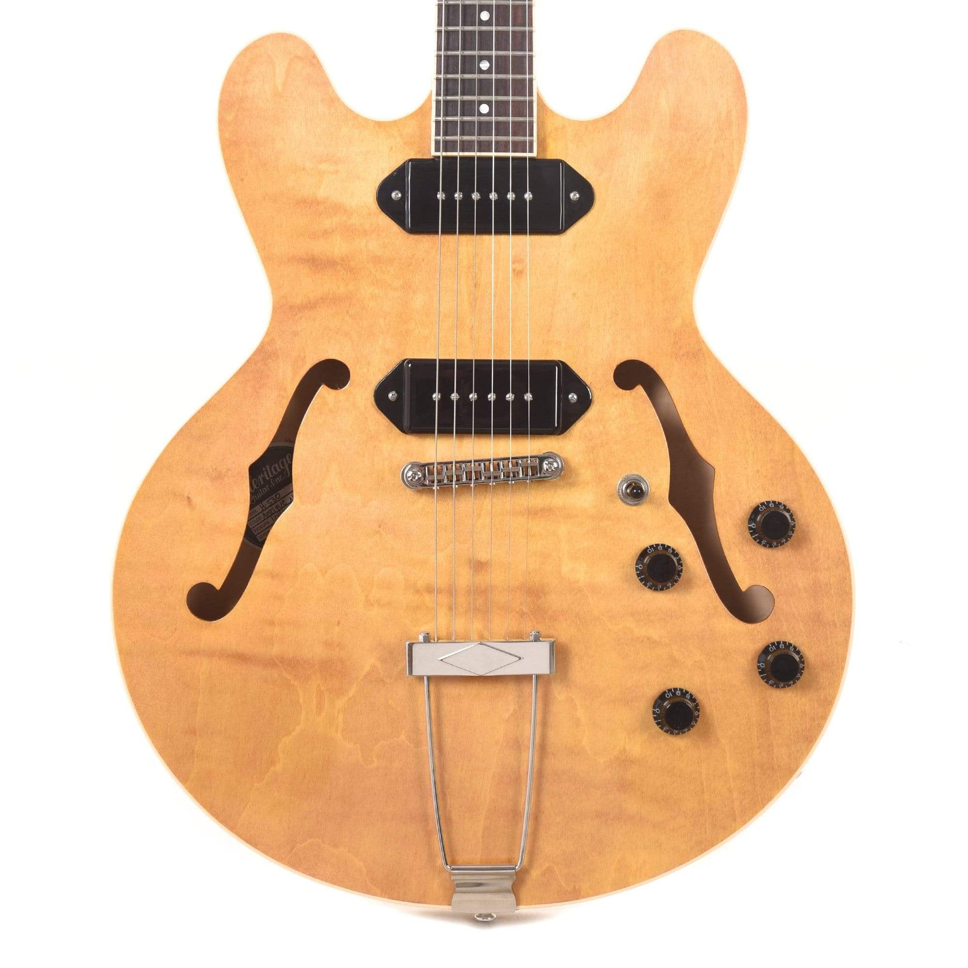 Heritage H-530 Hollow Body Antique Natural Electric Guitars / Hollow Body