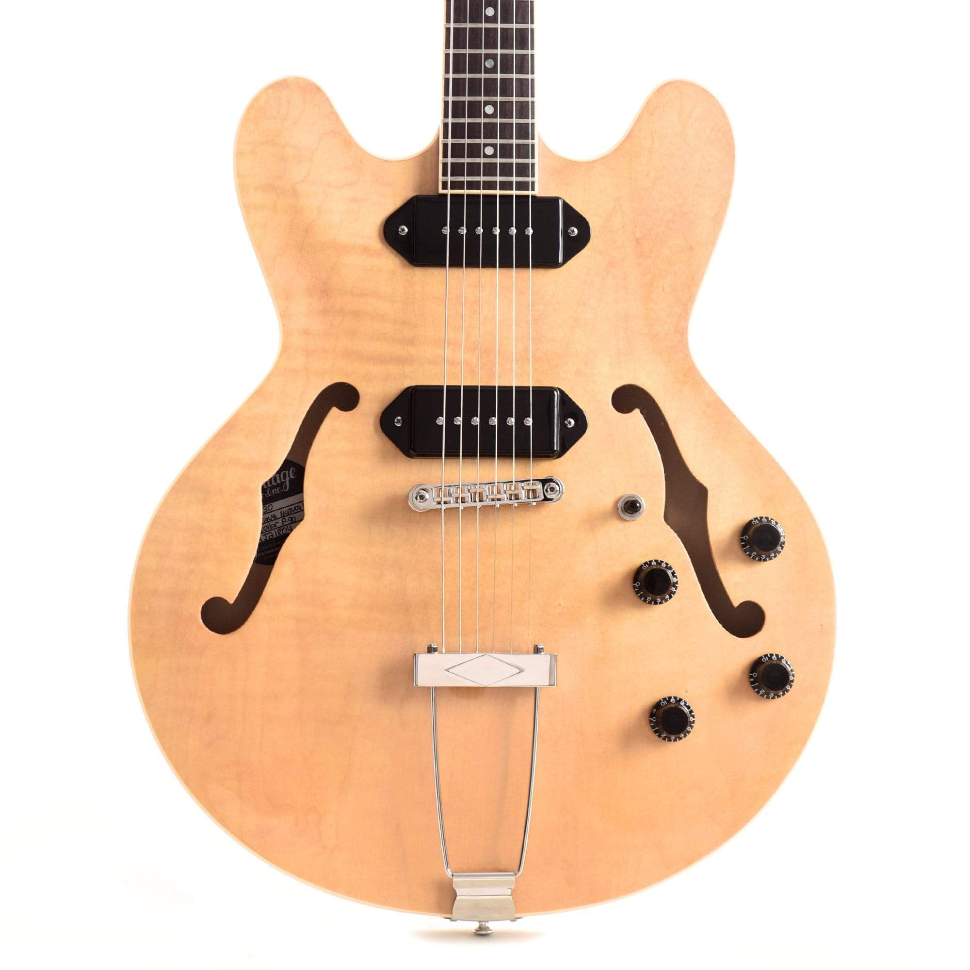 Heritage H-530 Hollow Body Antique Natural Electric Guitars / Hollow Body