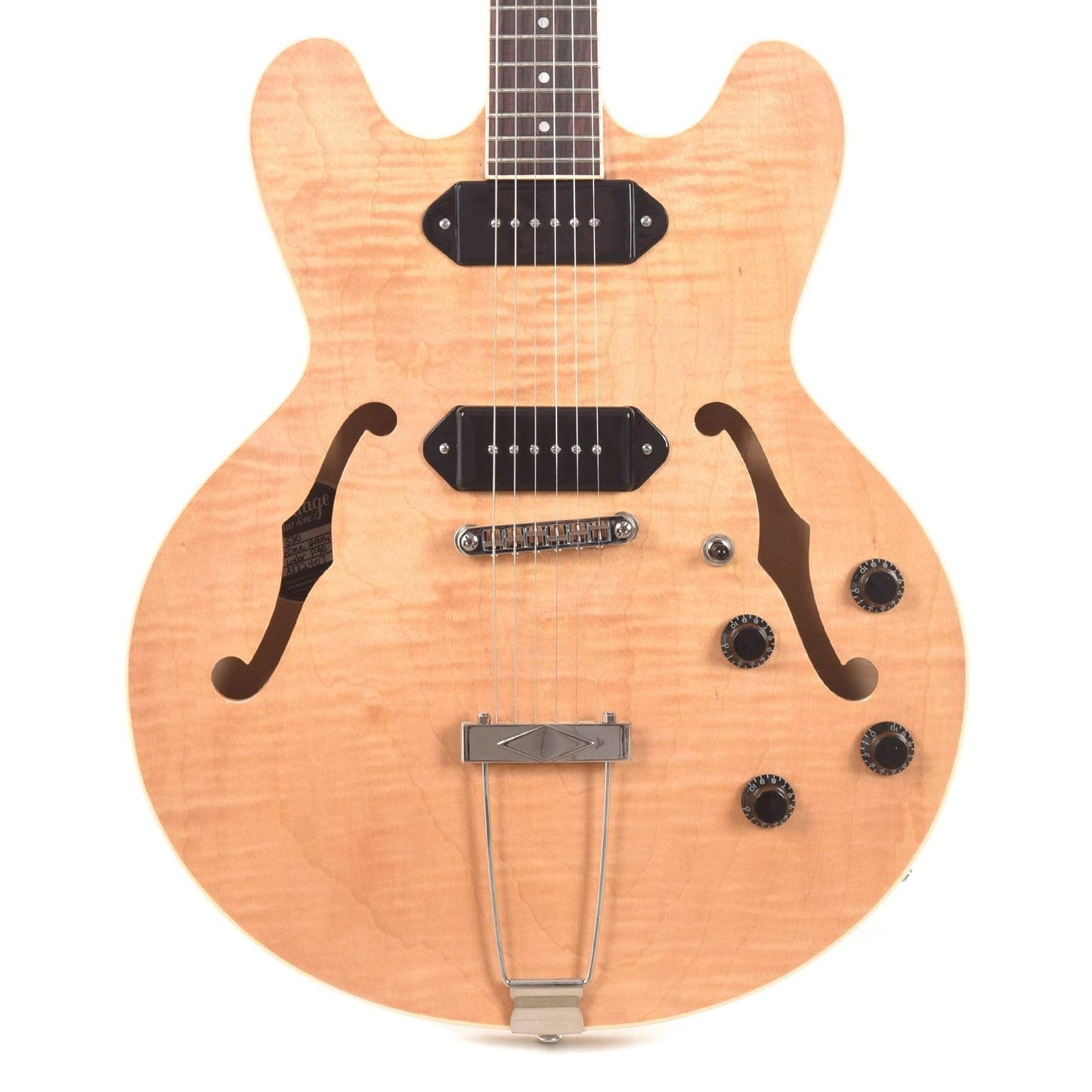 Heritage H-530 Hollow Body Antique Natural Electric Guitars / Hollow Body