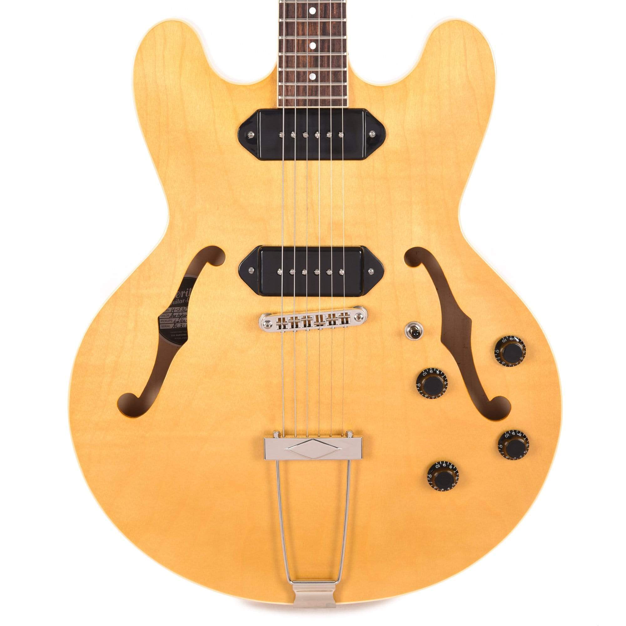 Heritage H-530 Hollow Body Antique Natural Electric Guitars / Hollow Body