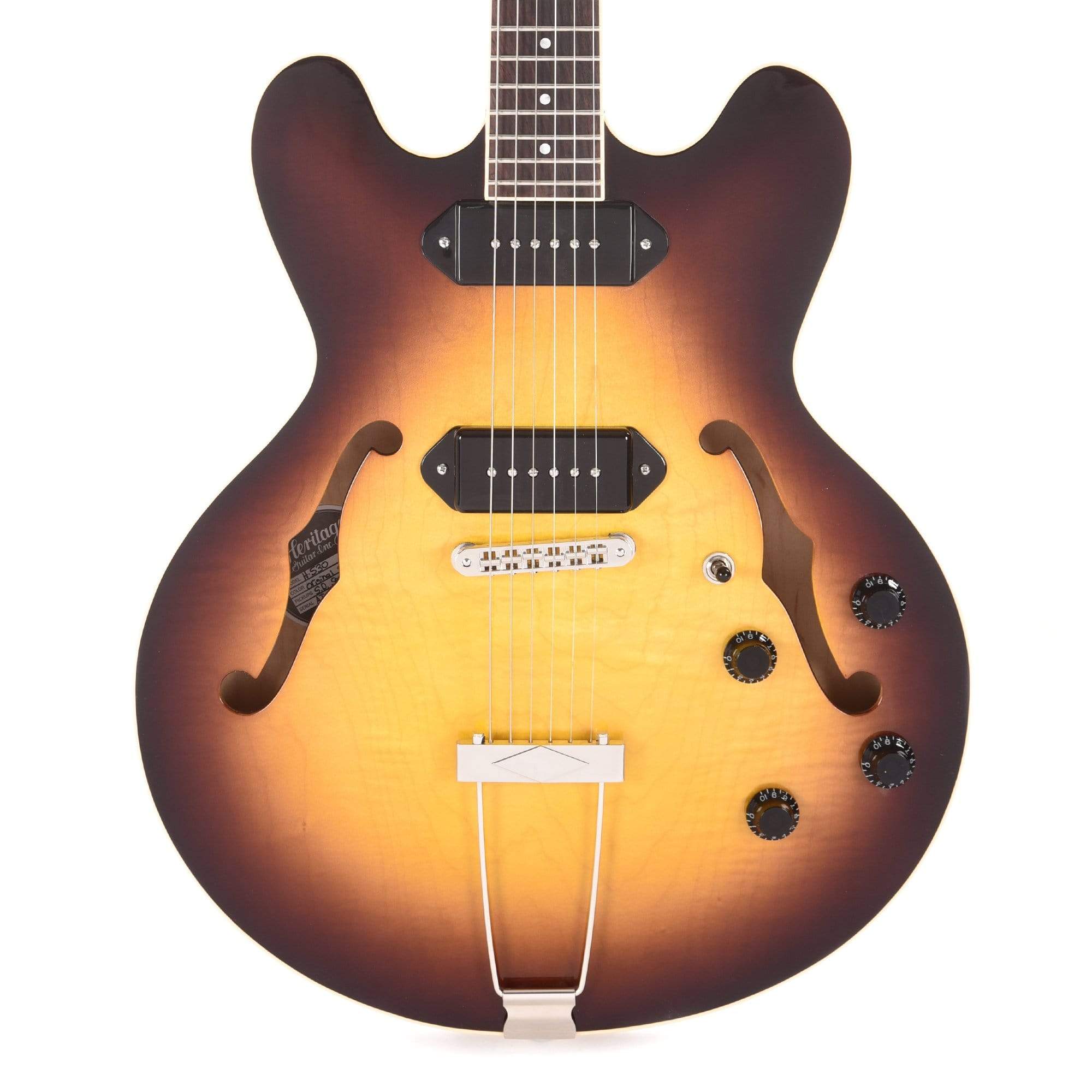 Heritage H-530 Hollow Body Original Sunburst Electric Guitars / Hollow Body