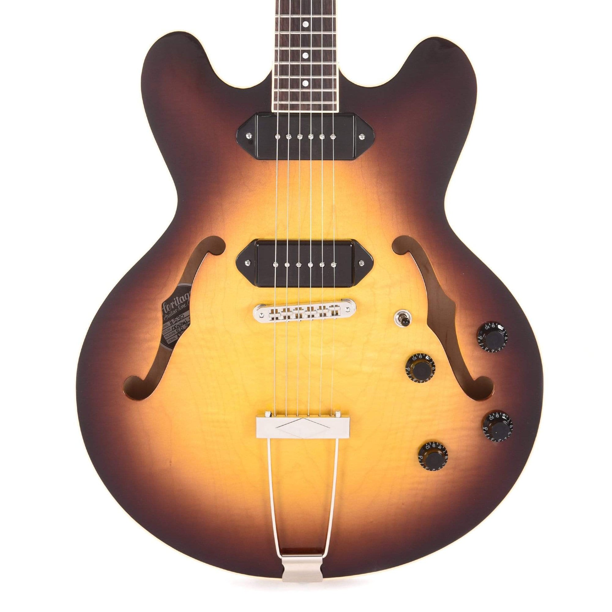 Heritage H-530 Hollow Body Original Sunburst Electric Guitars / Hollow Body