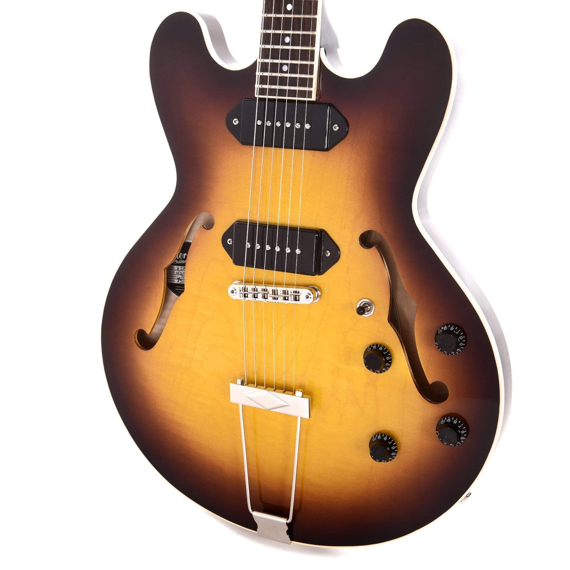Heritage H-530 Hollow Body Original Sunburst Electric Guitars / Hollow Body