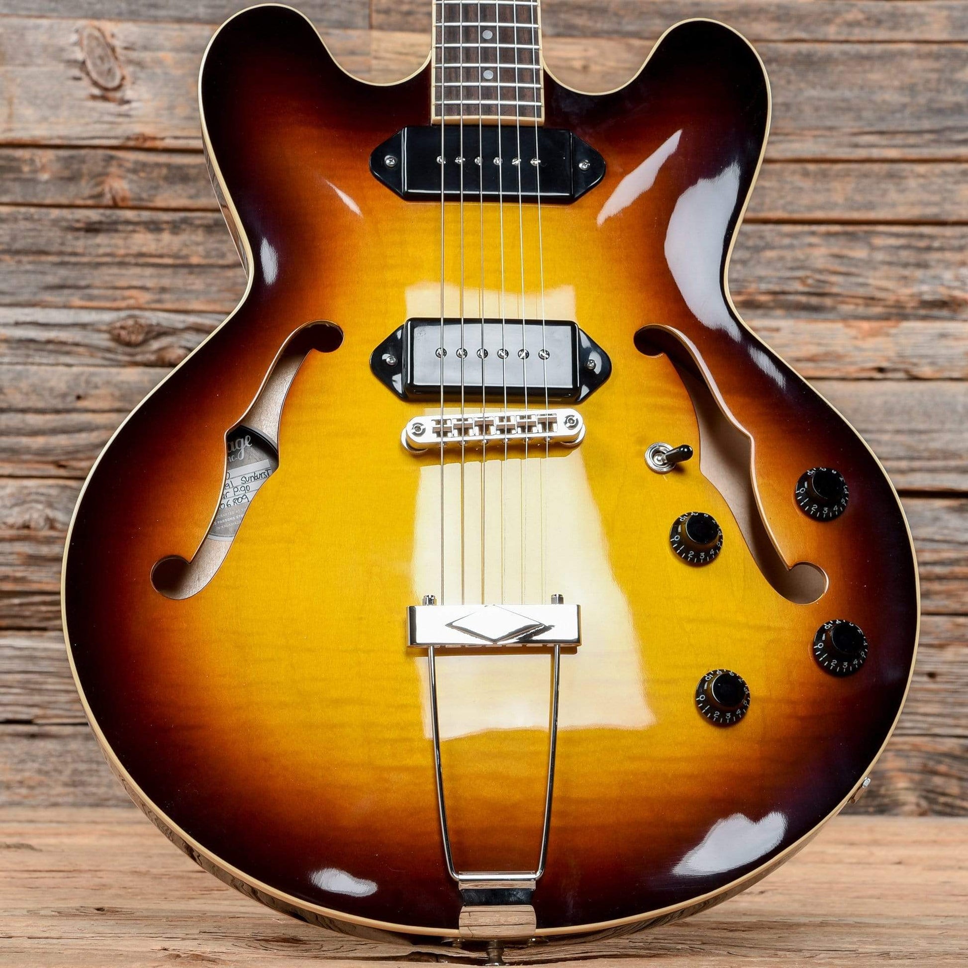 Heritage H-530 Hollow Body Original Sunburst Electric Guitars / Hollow Body