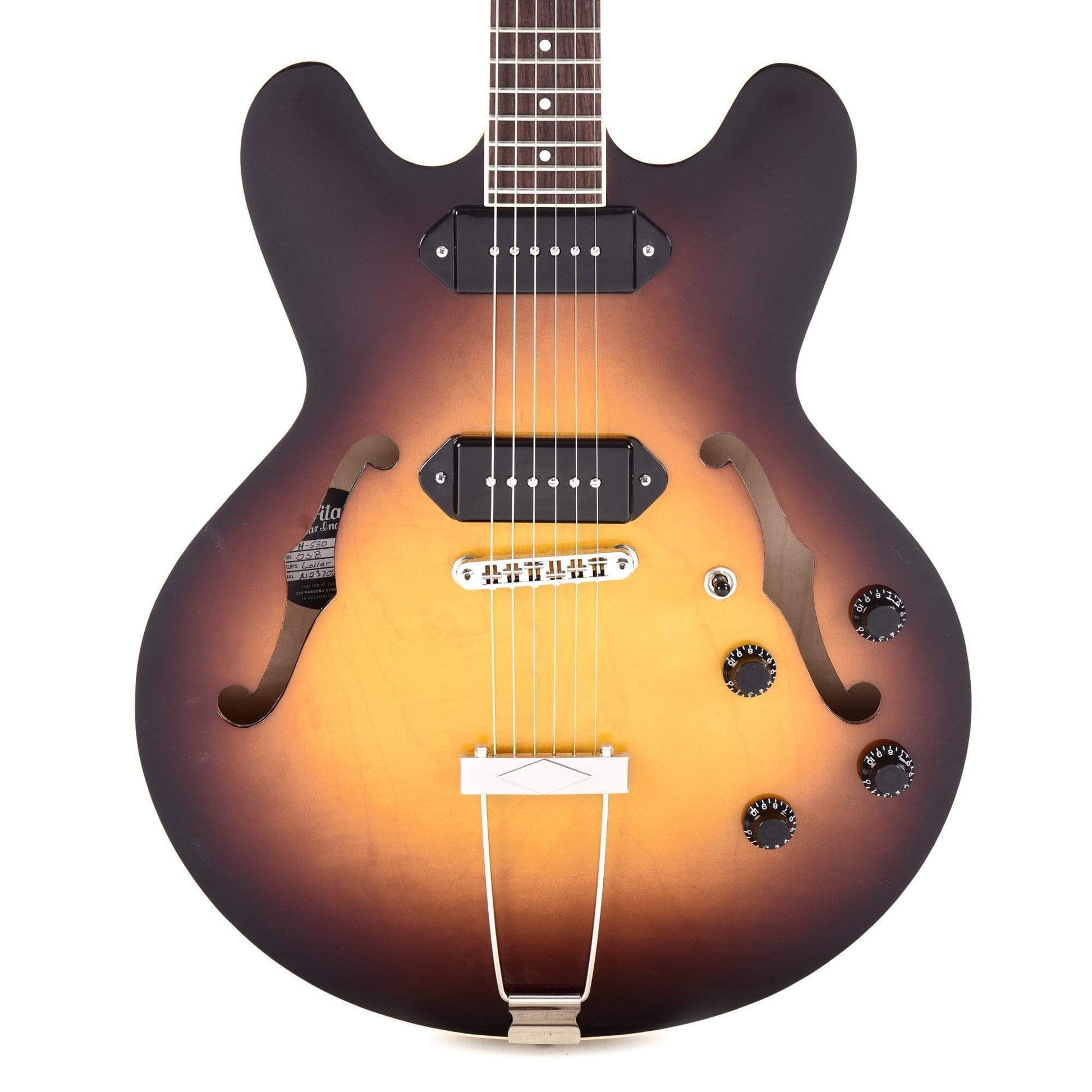 Heritage H-530 Hollow Body Original Sunburst Electric Guitars / Hollow Body