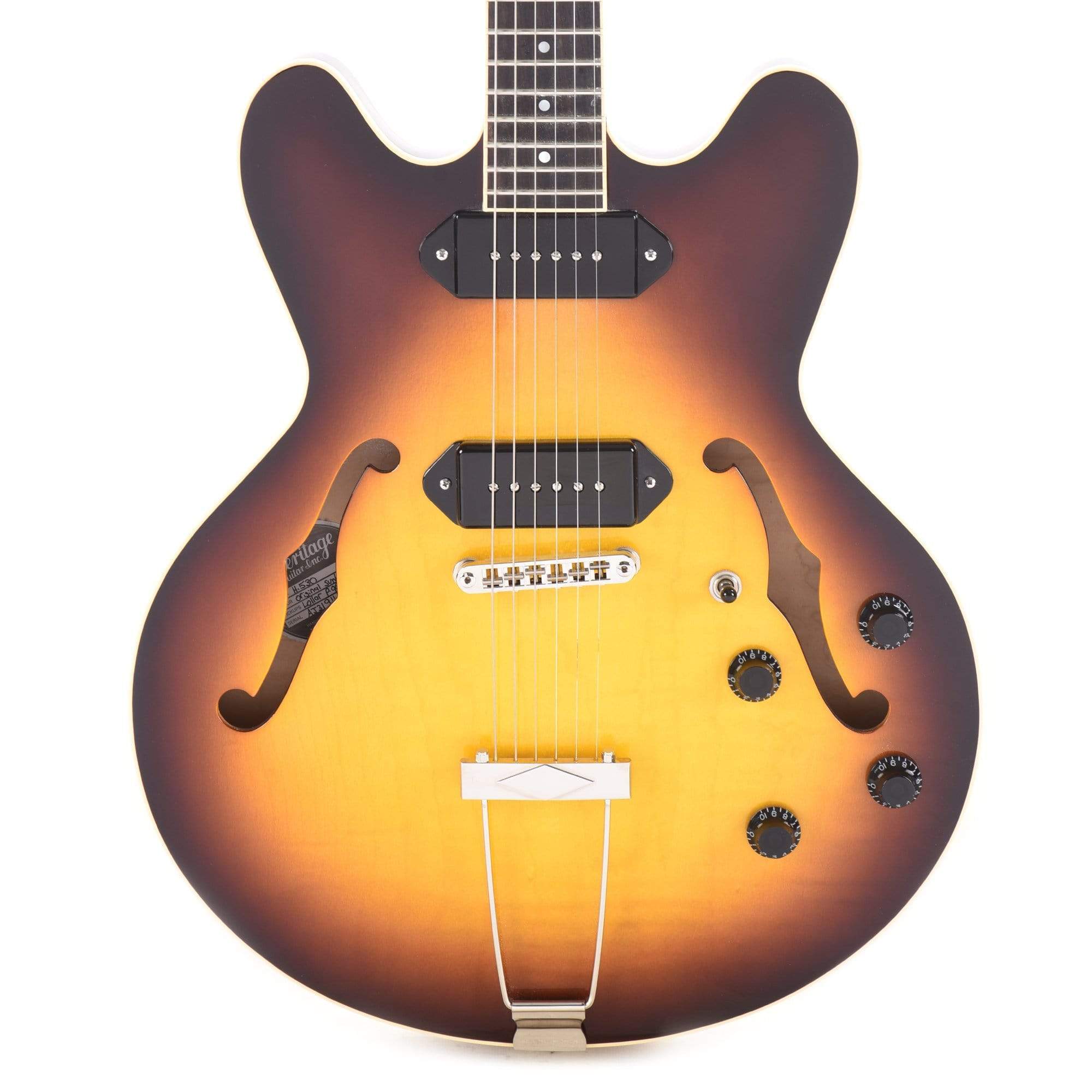 Heritage H-530 Hollow Body Original Sunburst Electric Guitars / Hollow Body