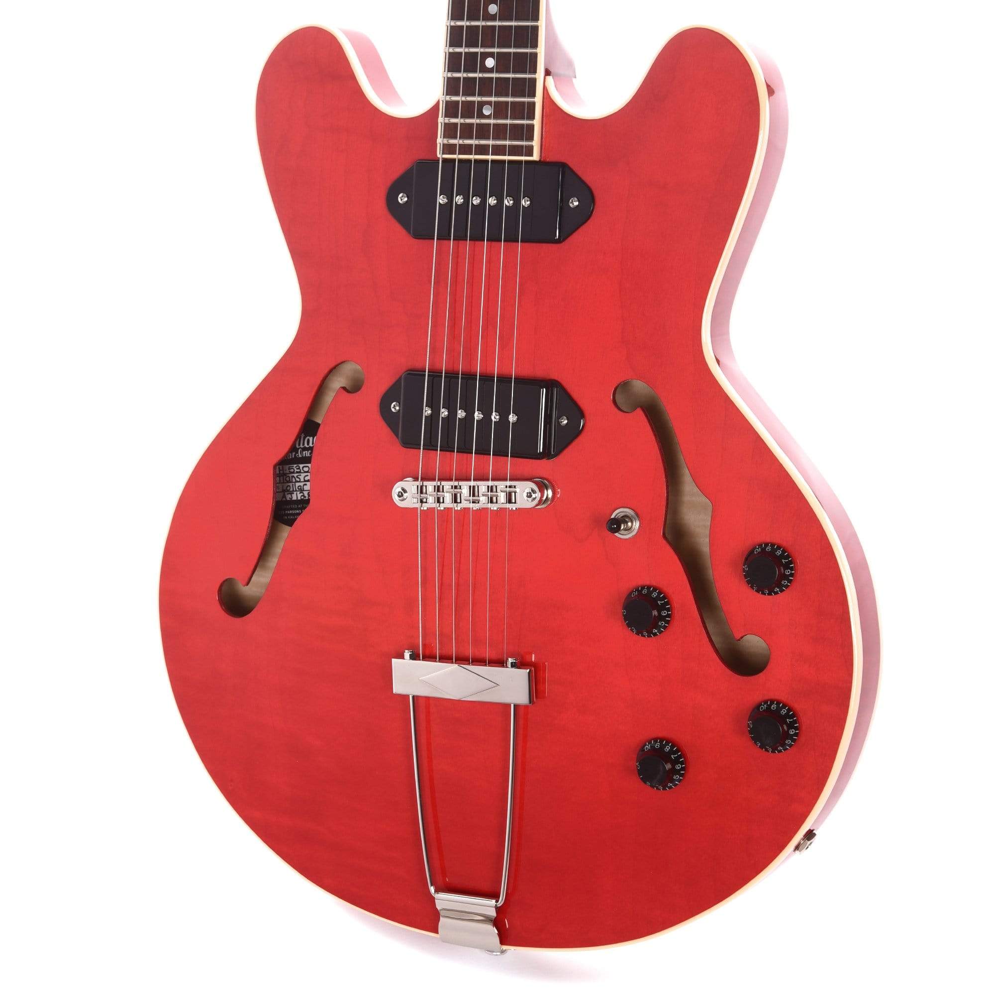 Heritage H-530 Hollow Body Translucent Cherry Electric Guitars / Hollow Body