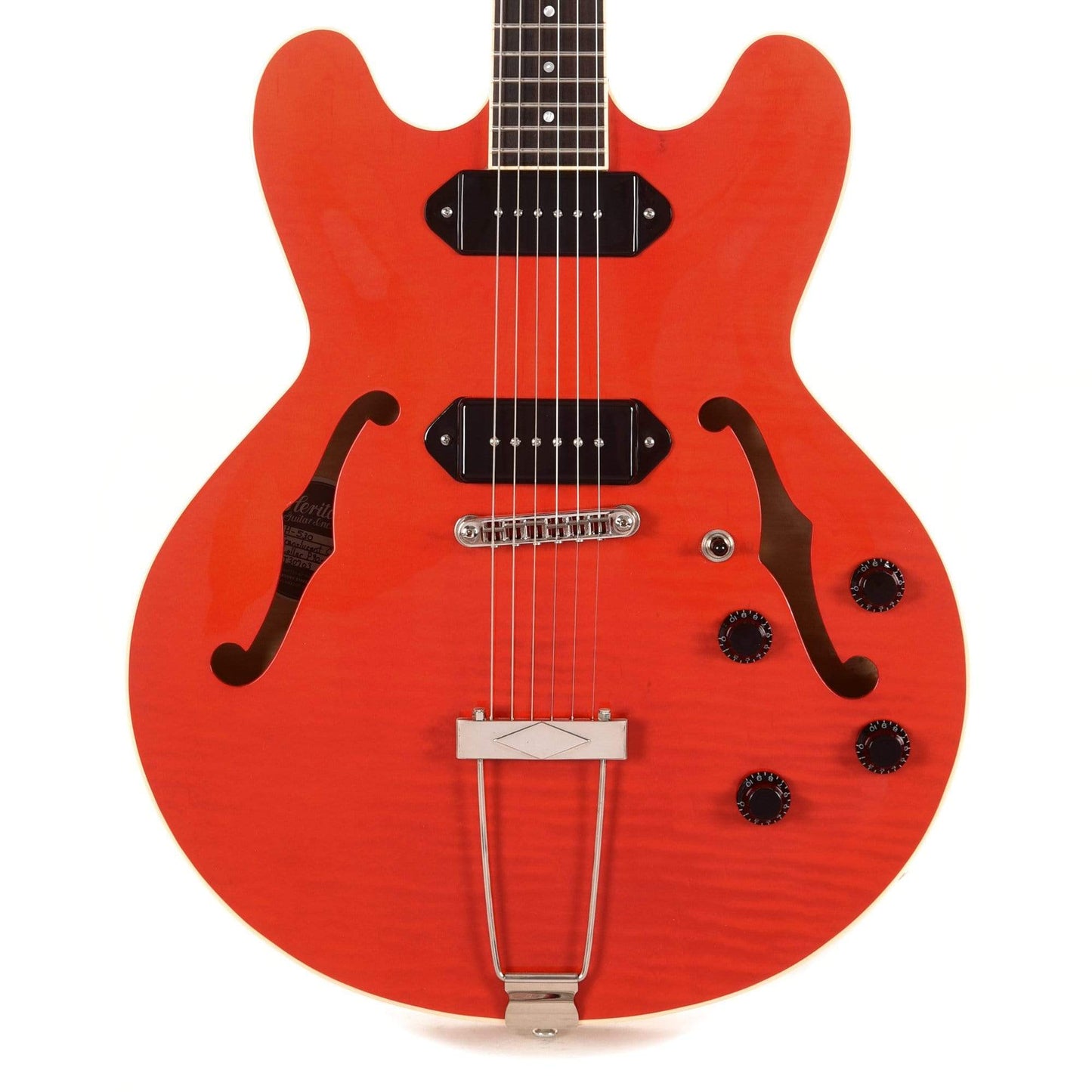 Heritage H-530 Hollow Body Translucent Cherry Electric Guitars / Hollow Body