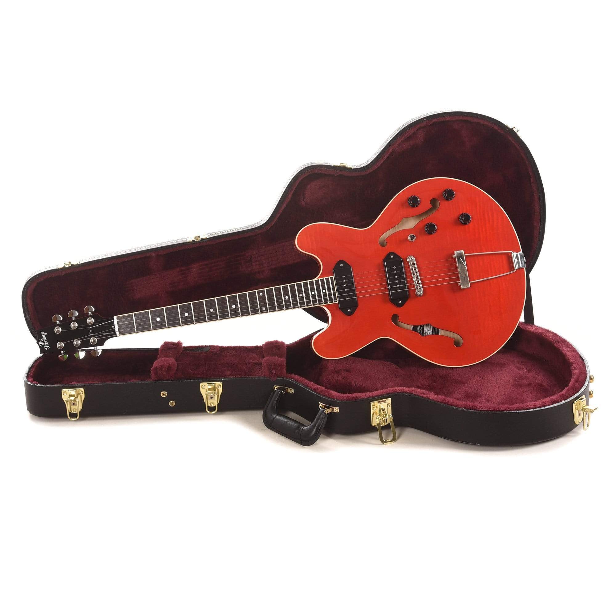 Heritage H-530 Hollow Body Translucent Cherry Electric Guitars / Hollow Body