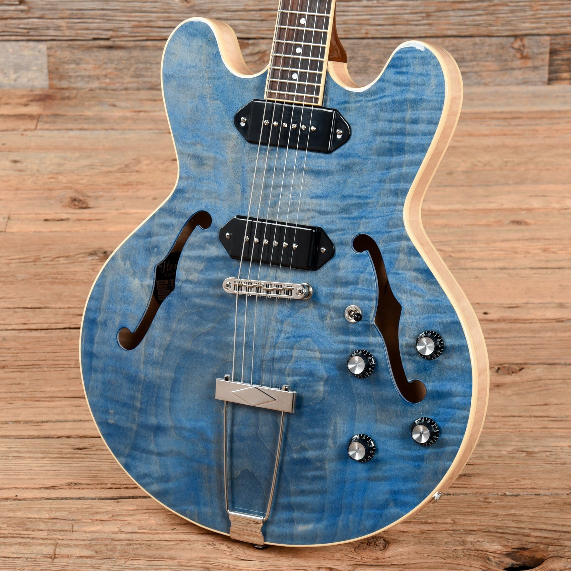 Heritage Standard H-530 Transparent Blue 2021 Electric Guitars / Hollow Body