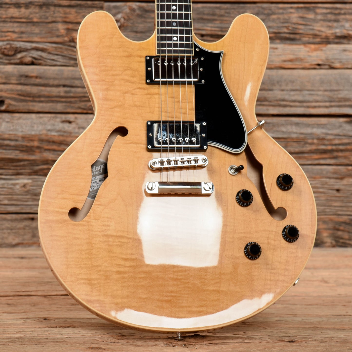 Heritage H-535 Standard Natural Electric Guitars / Semi-Hollow
