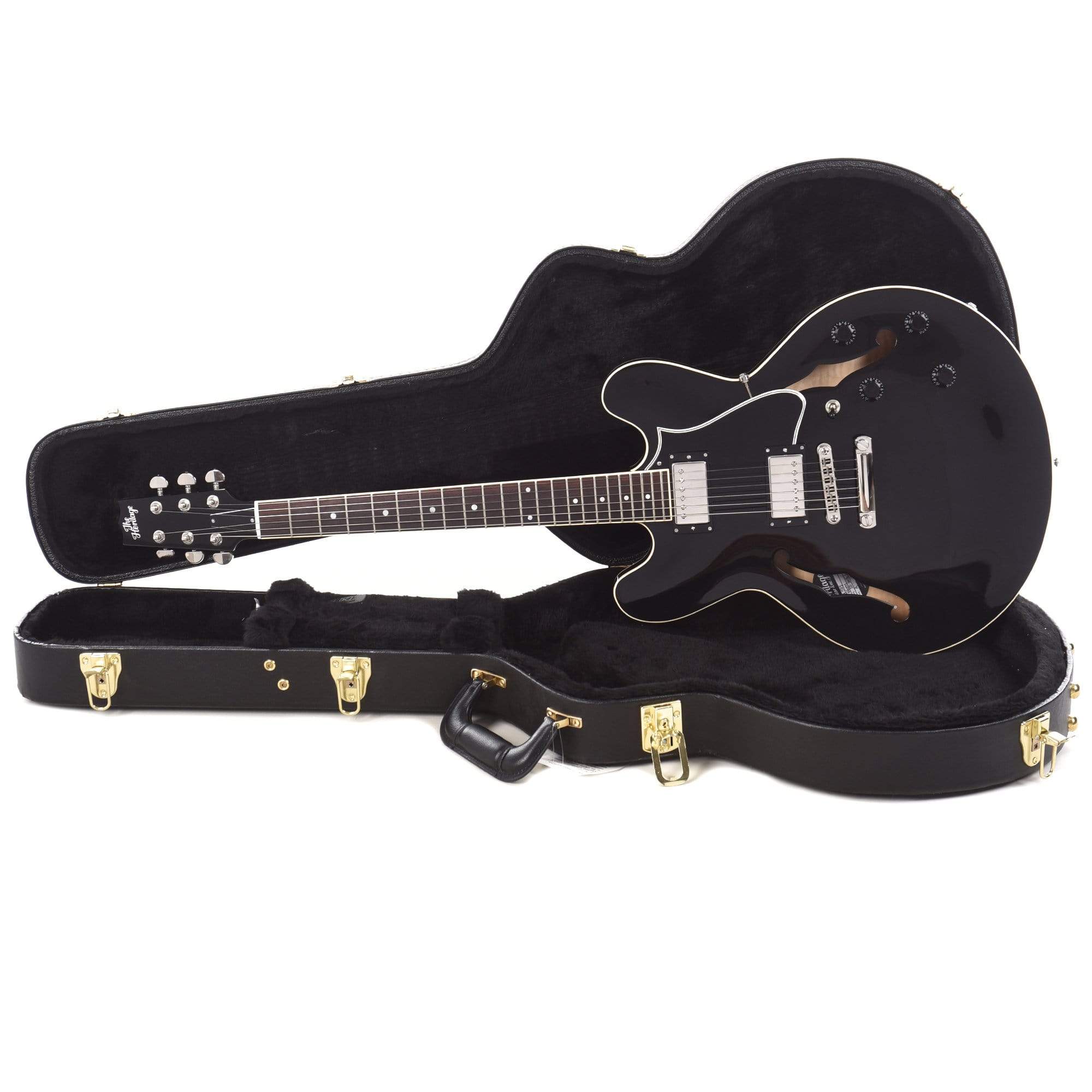 Heritage H-535 Standard Semi-Hollow Ebony Electric Guitars / Semi-Hollow