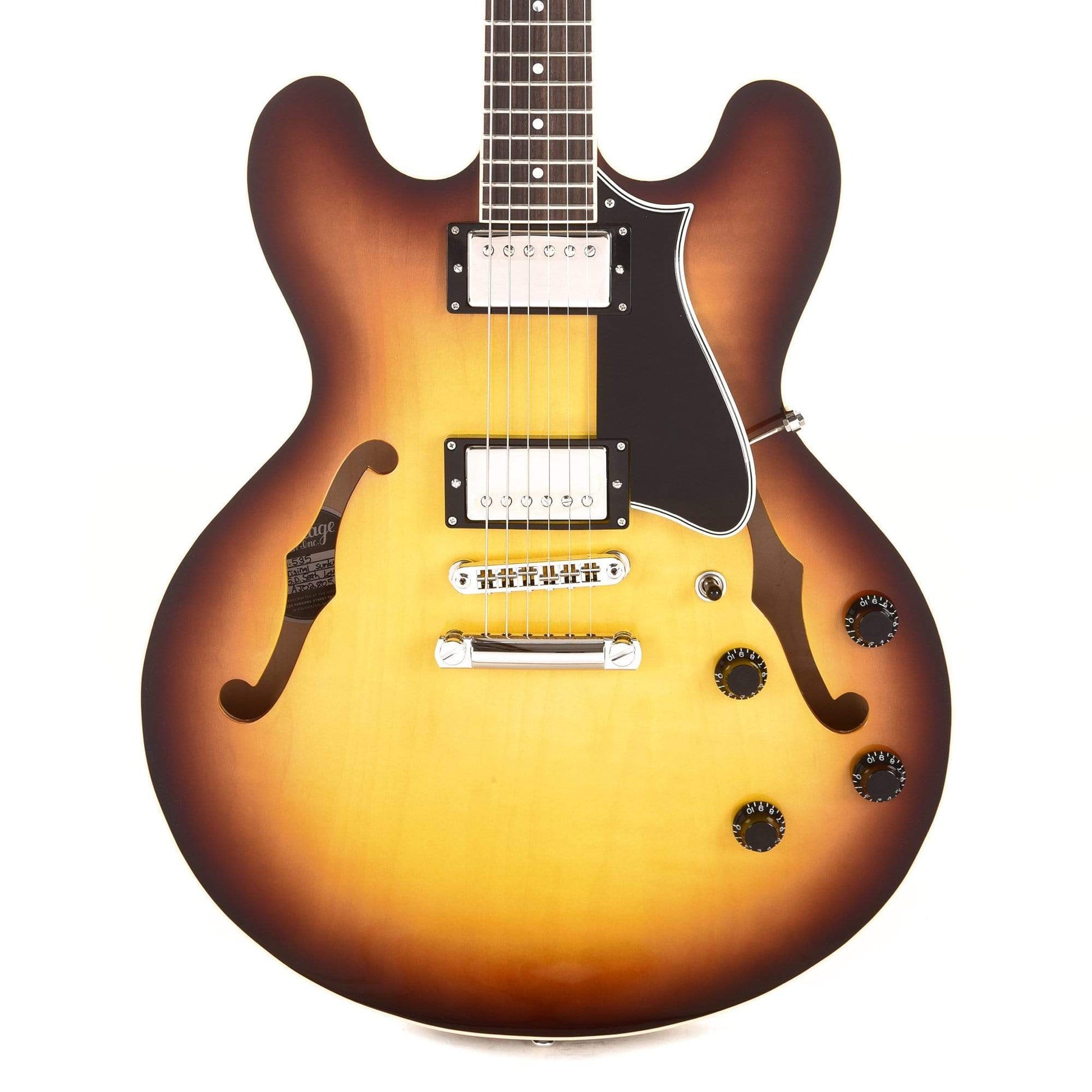 Heritage H-535 Standard Semi-Hollow Original Sunburst Electric Guitars / Semi-Hollow